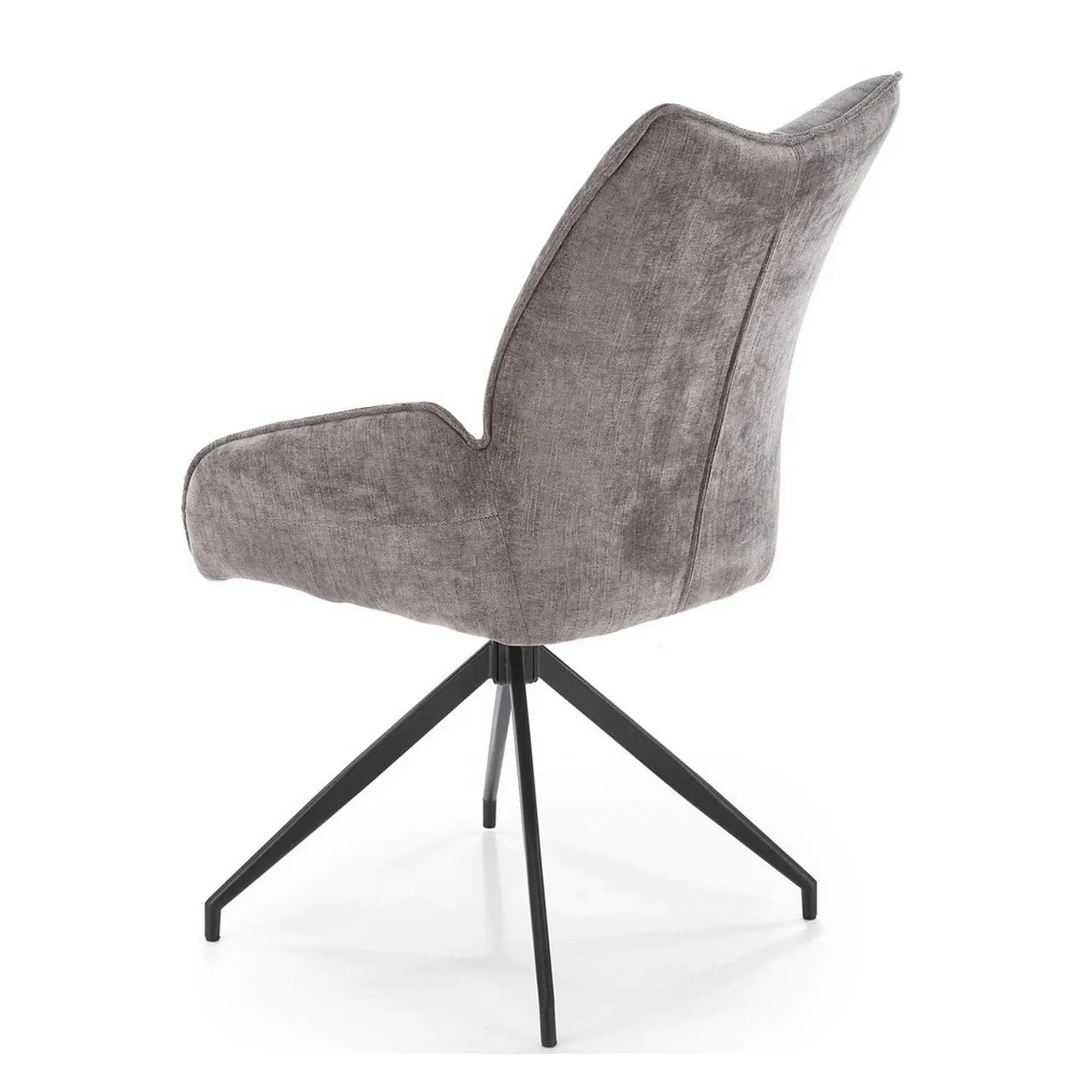 Scaun rotativ K553, gri/negru, stofa clasica/metal, 60x66x96 cm