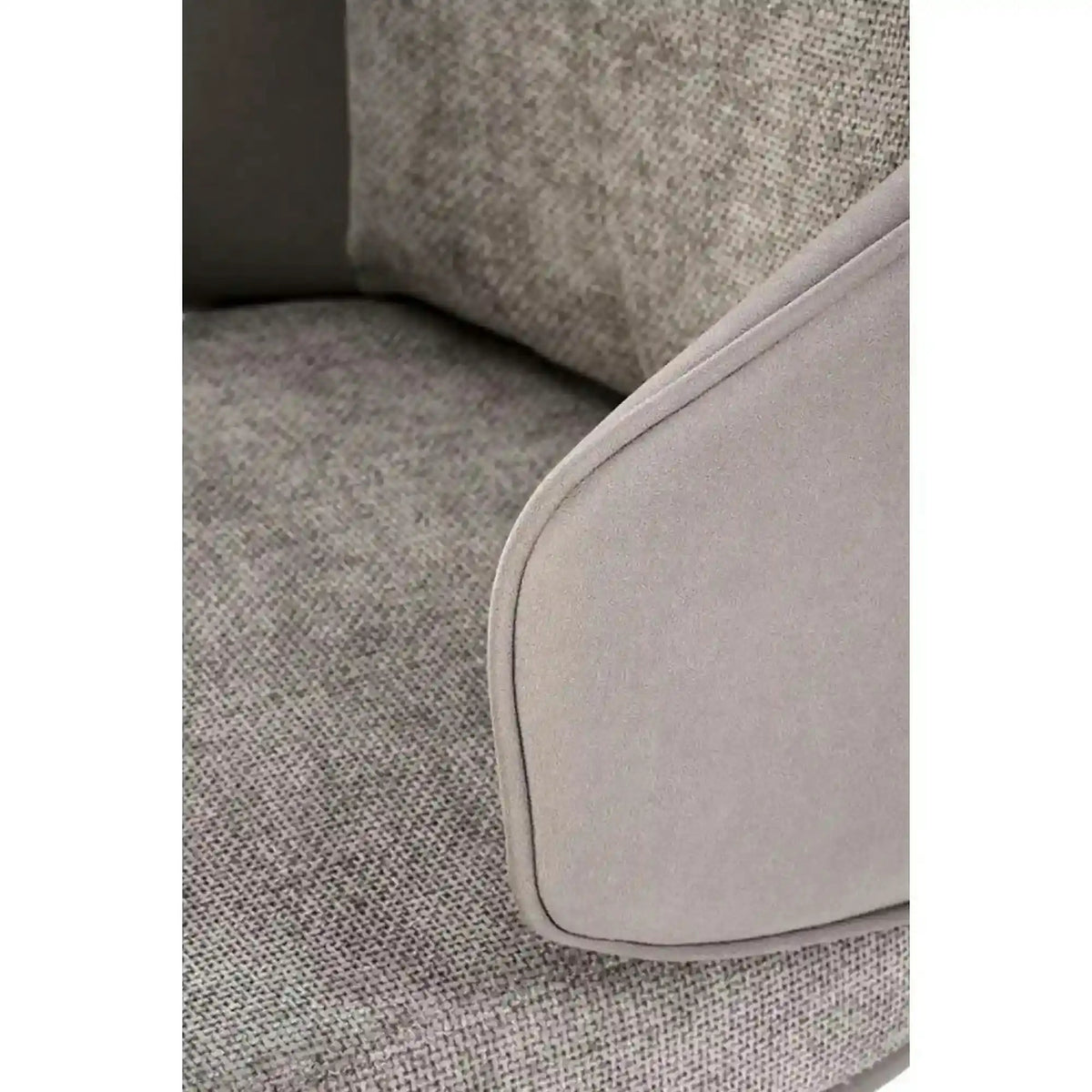 Scaun rotativ K554, gri/negru, stofa clasica/piele ecologica/metal, 58x67x90 cm