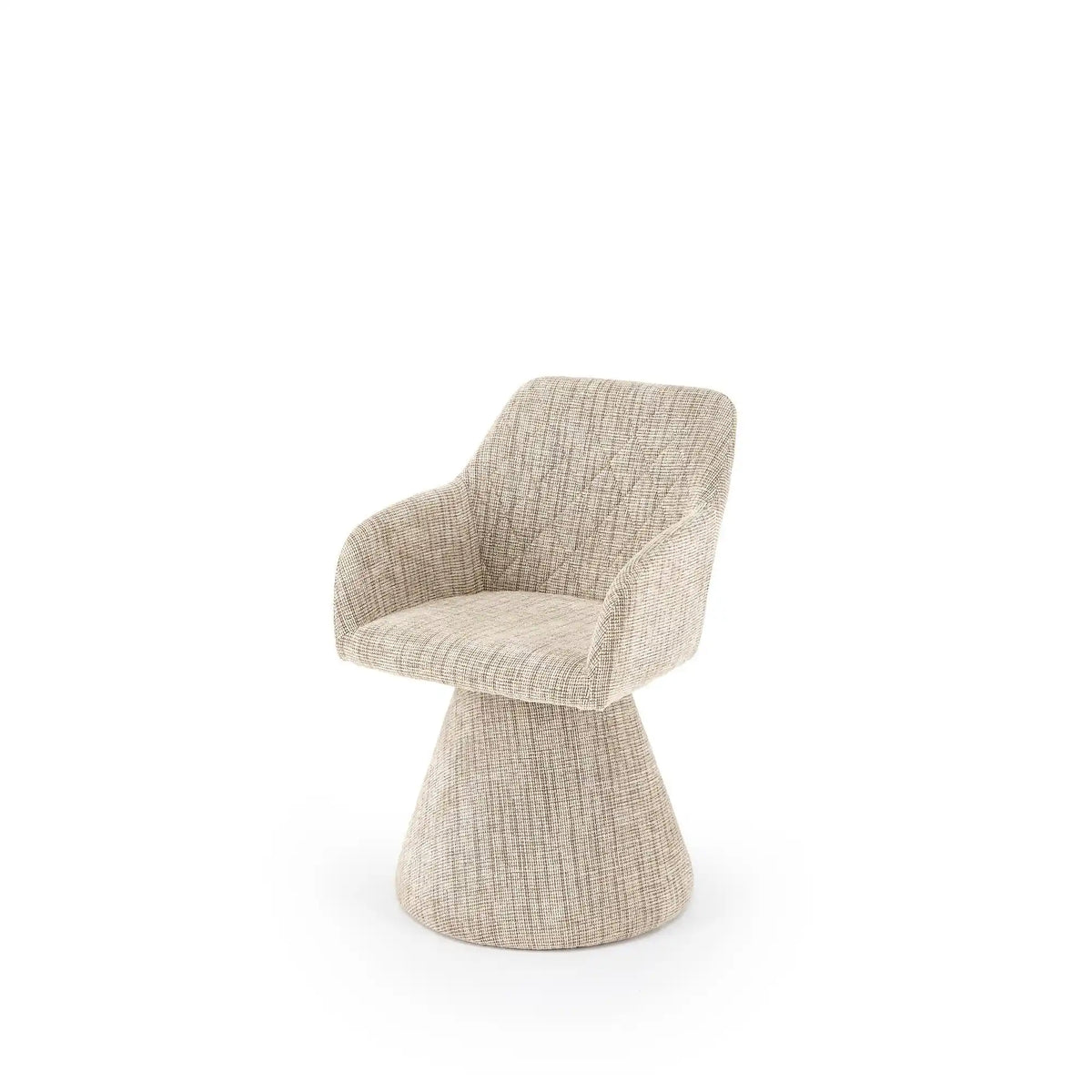 Scaun rotativ K603, stofa clasica bej, 55x55x85 cm