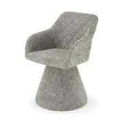 Scaun rotativ K603, stofa clasica gri, 55x55x85 cm
