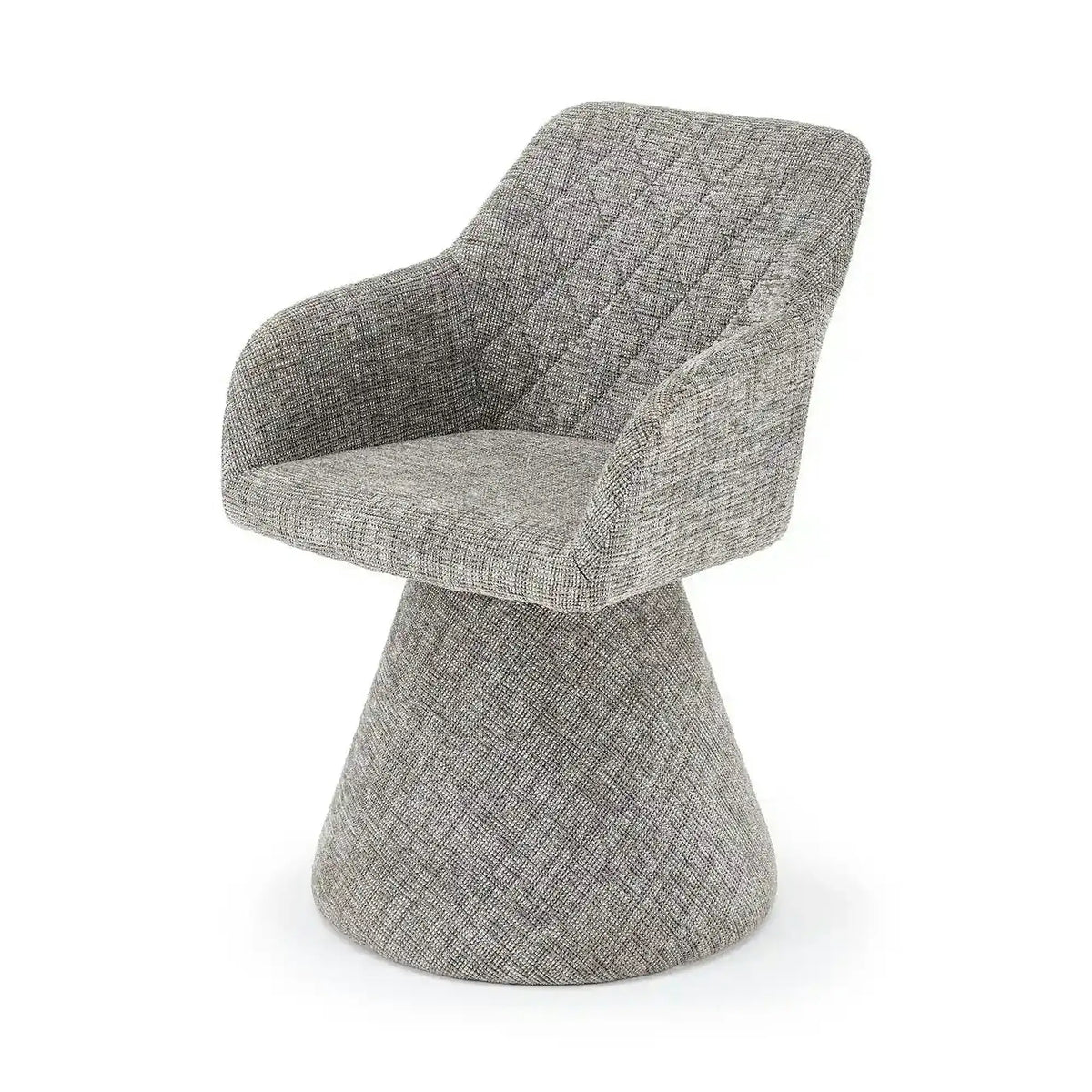 Scaun rotativ K603, stofa clasica gri, 55x55x85 cm