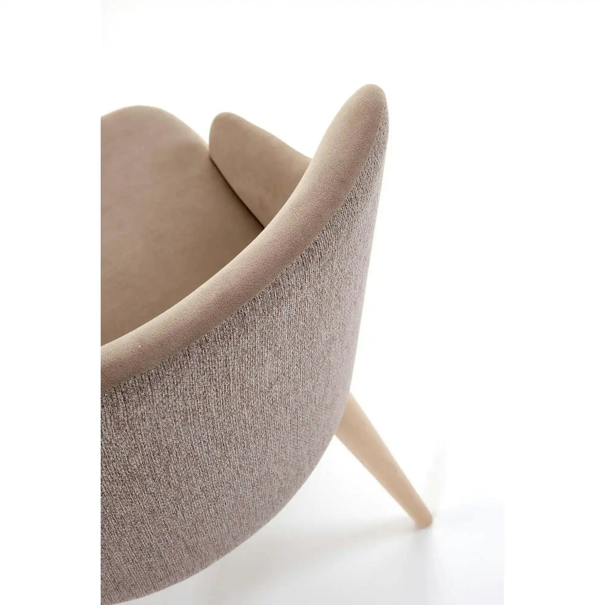 Scaun rotativ MALAGA, bej/stejar, stofa clasica/lemn, 50x53x79 cm