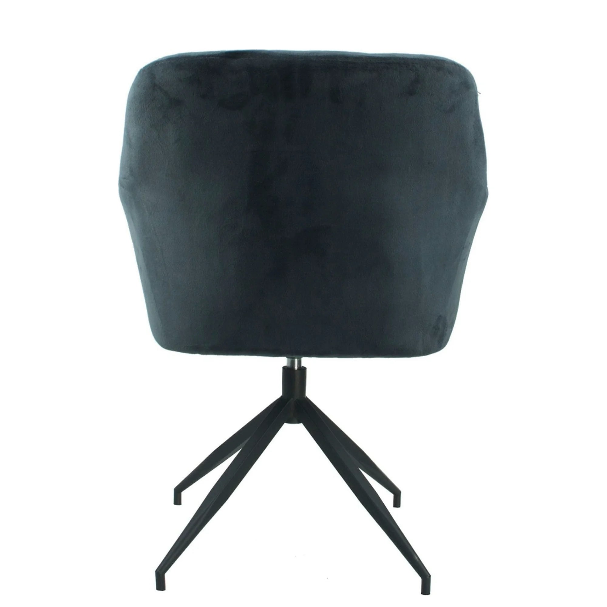 Scaun rotativ VELEZA NEW,  gri inchis/negru, stofa catifelata/metal, 66x66x83 cm