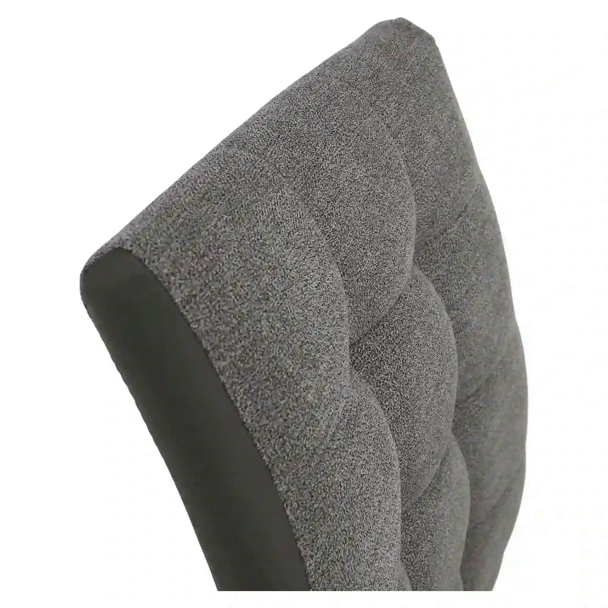 Scaun SALOMA NEW, gri, stofa clasica/pielele ecologica/metal, 42x56.5x105 cm