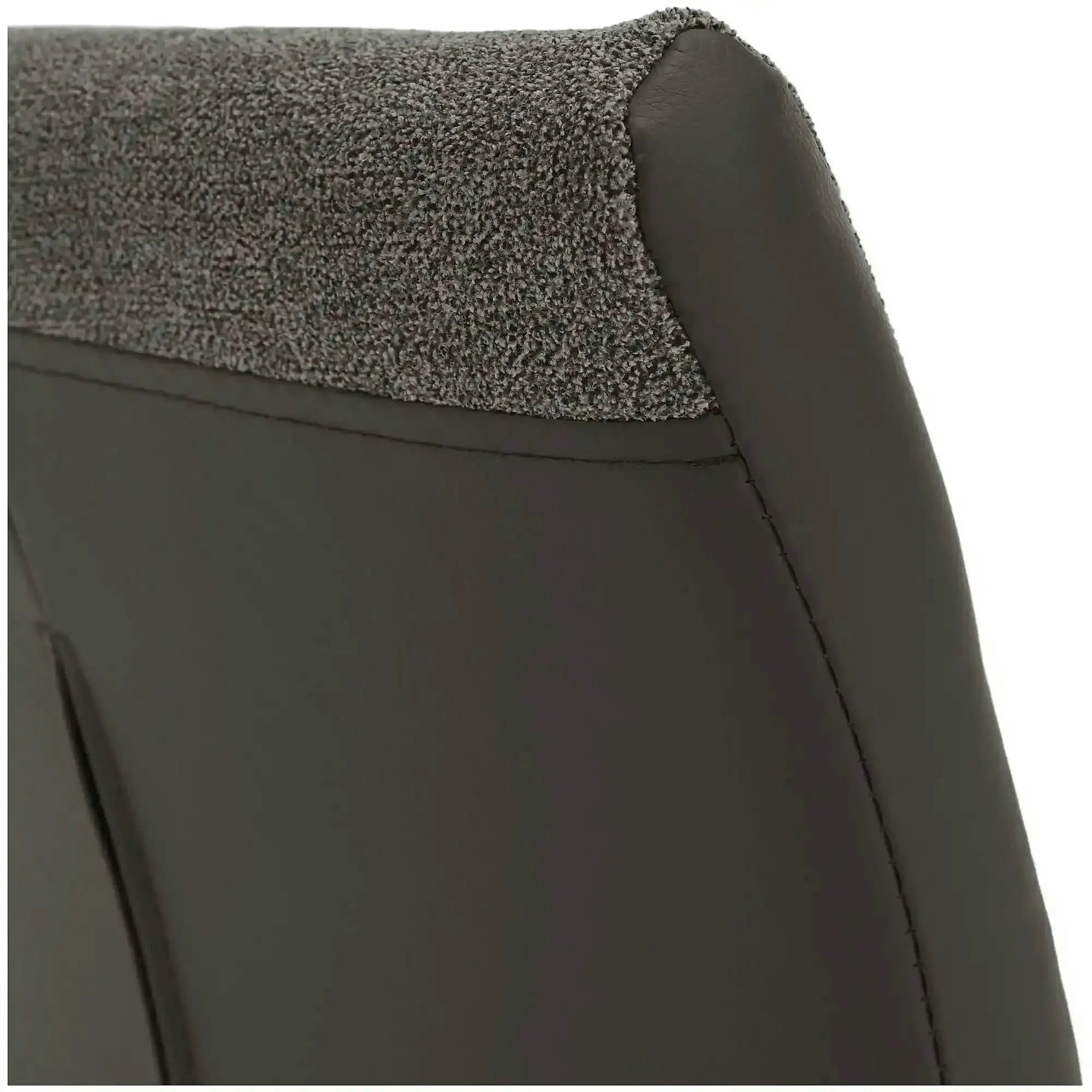 Scaun SALOMA NEW, gri, stofa clasica/pielele ecologica/metal, 42x56.5x105 cm