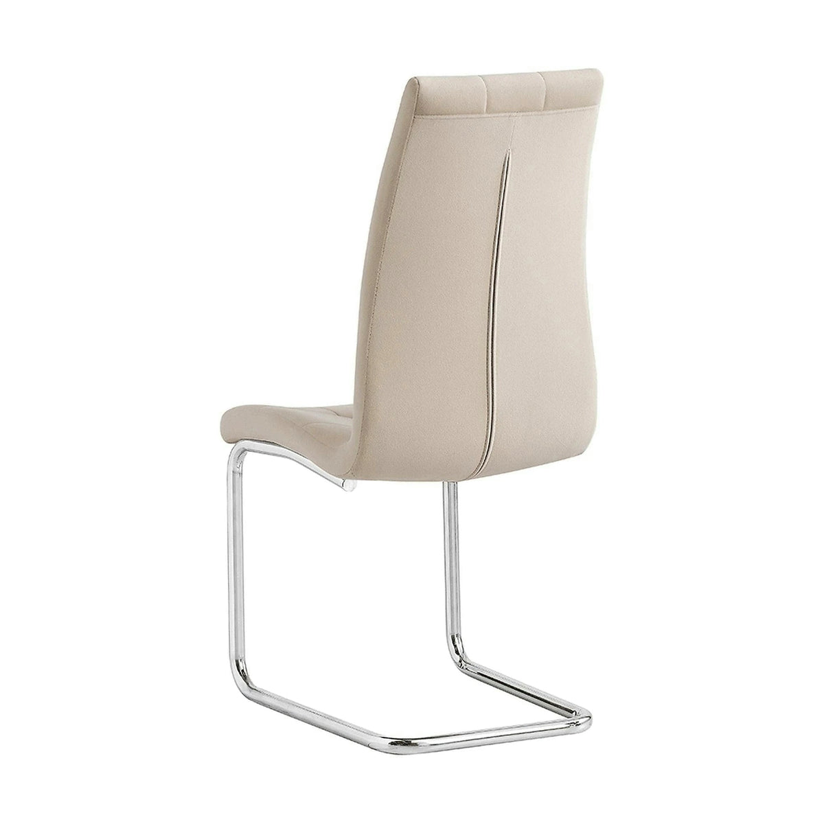 Scaun SALOMA NEW, stofa catifelata/metal, bej, 42x56,5x105 cm