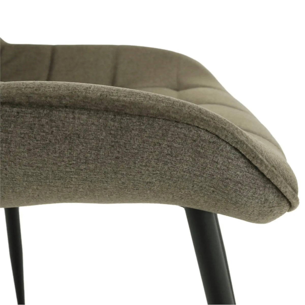 Scaun SARIN, gri maroniu taupe/negru, catifea/metal, 54x64x82 cm