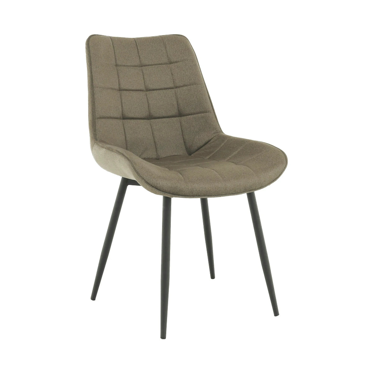 Scaun SARIN, gri maroniu taupe/negru, catifea/metal, 54x64x82 cm