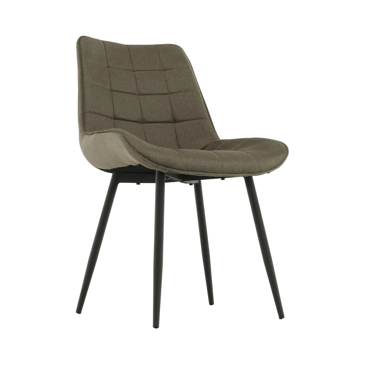 Scaun SARIN, gri maroniu taupe/negru, catifea/metal, 54x64x82 cm