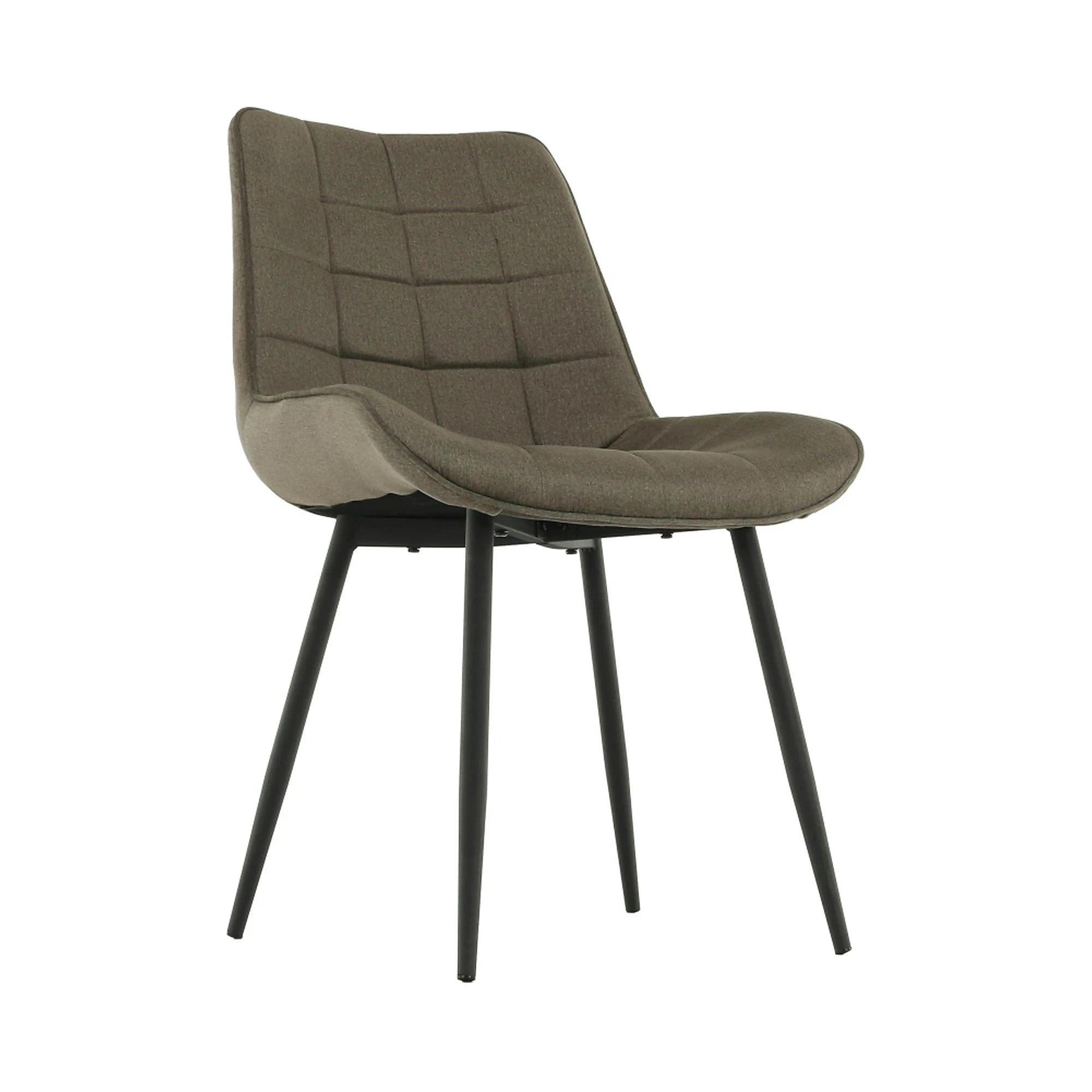 Scaun SARIN, gri maroniu taupe/negru, catifea/metal, 54x64x82 cm
