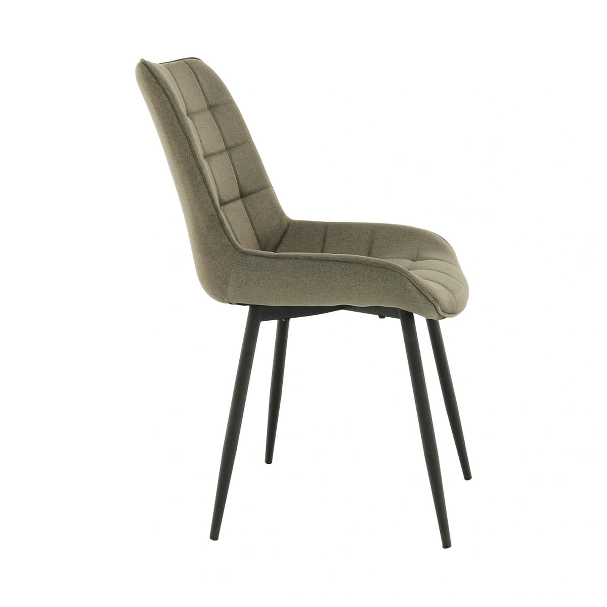 Scaun SARIN, gri maroniu taupe/negru, catifea/metal, 54x64x82 cm