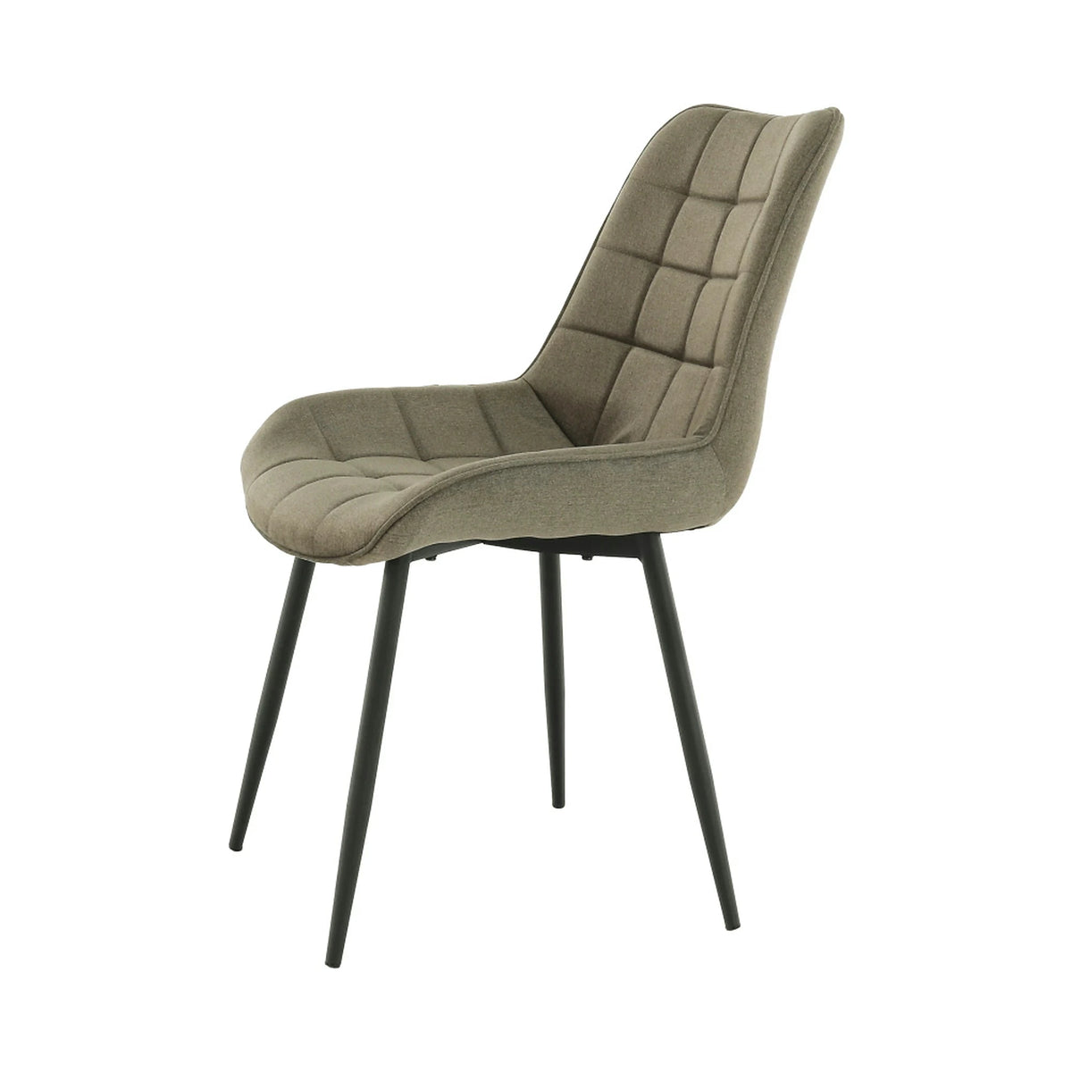 Scaun SARIN, gri maroniu taupe/negru, catifea/metal, 54x64x82 cm