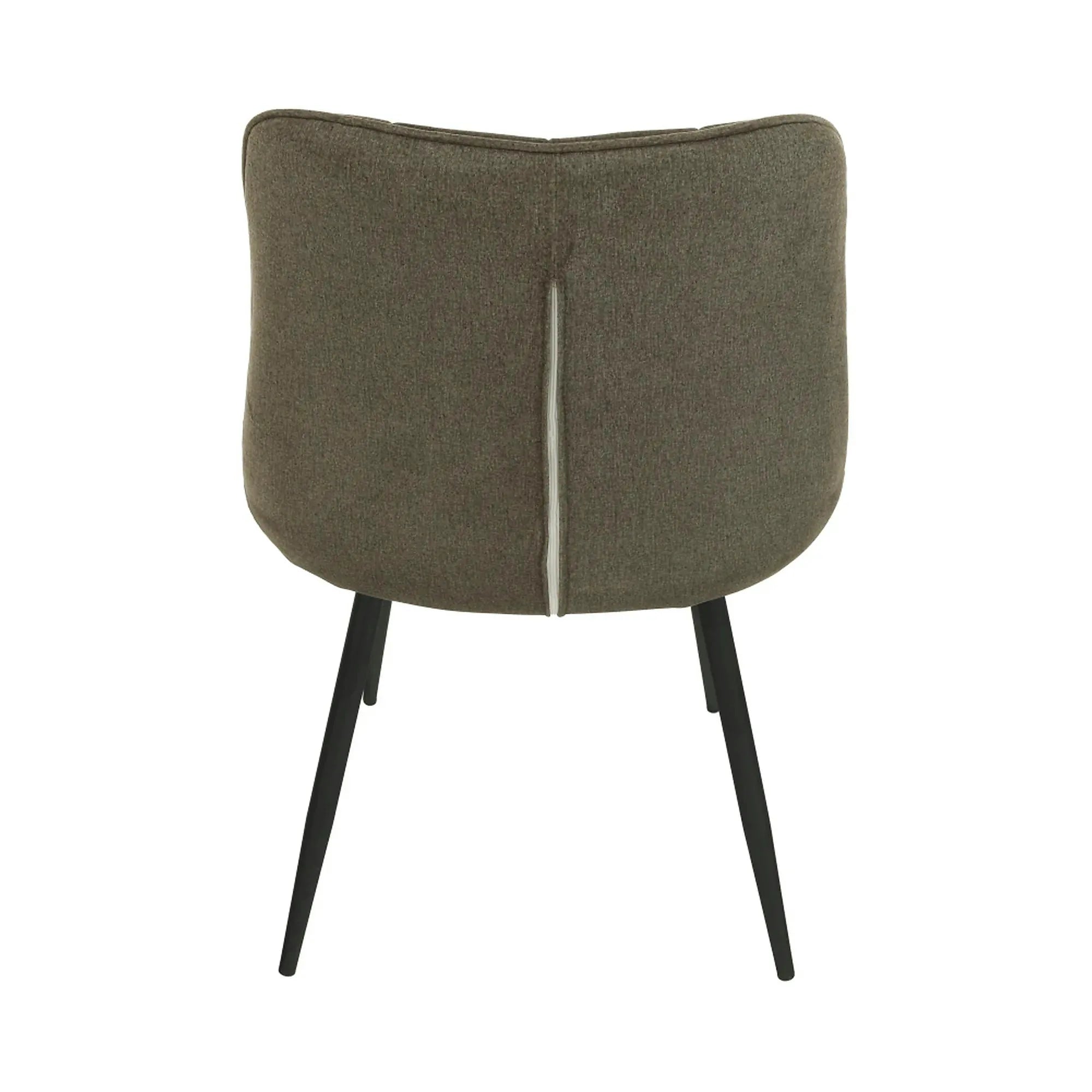 Scaun SARIN, gri maroniu taupe/negru, catifea/metal, 54x64x82 cm
