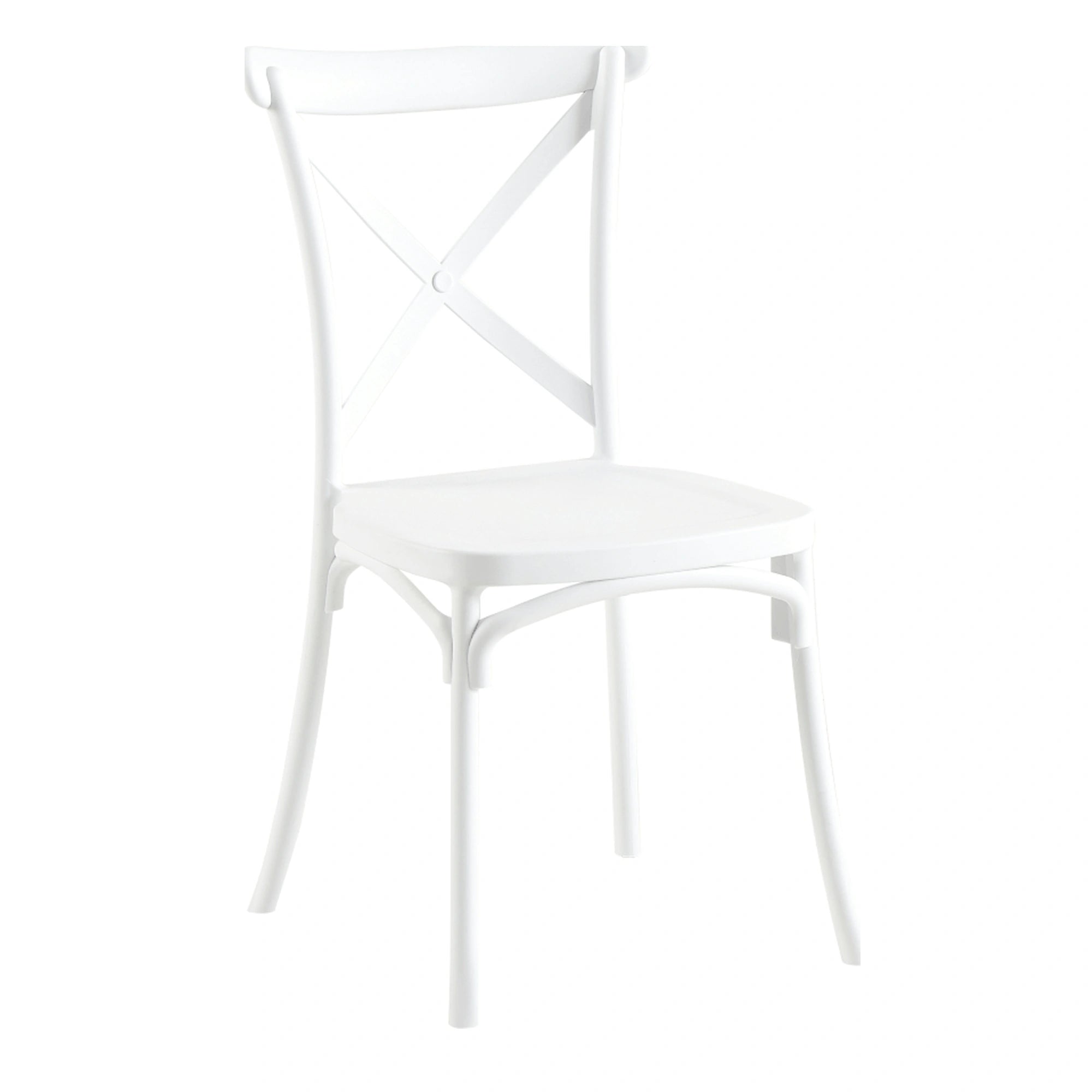 Scaun SAVITA, alb, plastic, 50x47x90 cm