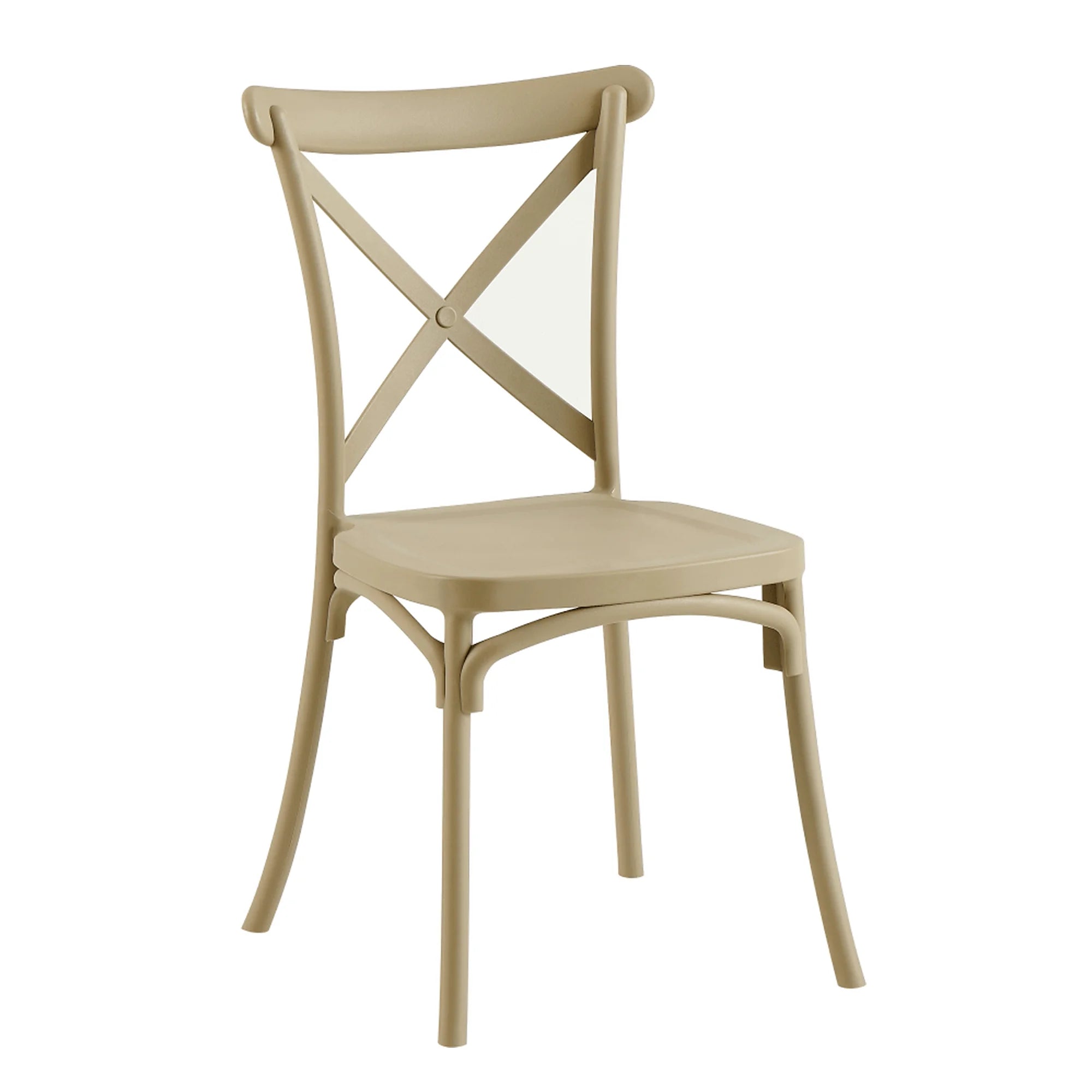 Scaun SAVITA, bej, plastic, 50x47x90 cm