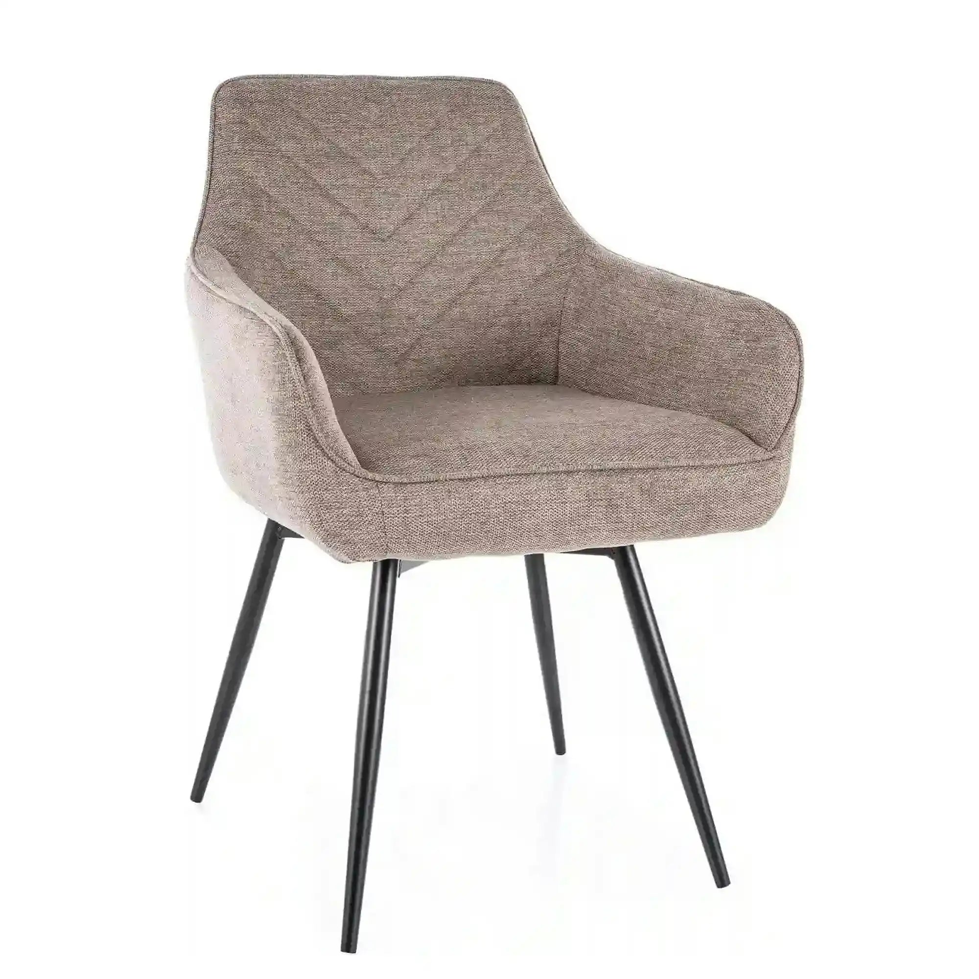 Scaun SERVIO, bej - Brego 34, stofa clasica/metal, 55x45x88 cm