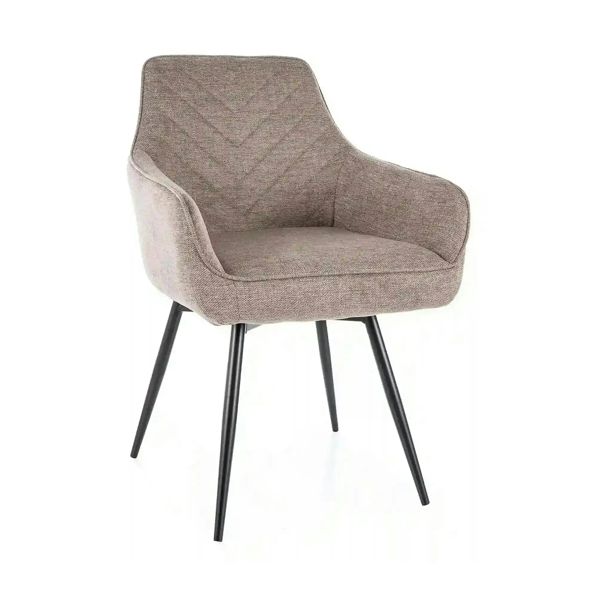 Scaun SERVIO, bej - Brego 34, stofa clasica/metal, 55x45x88 cm