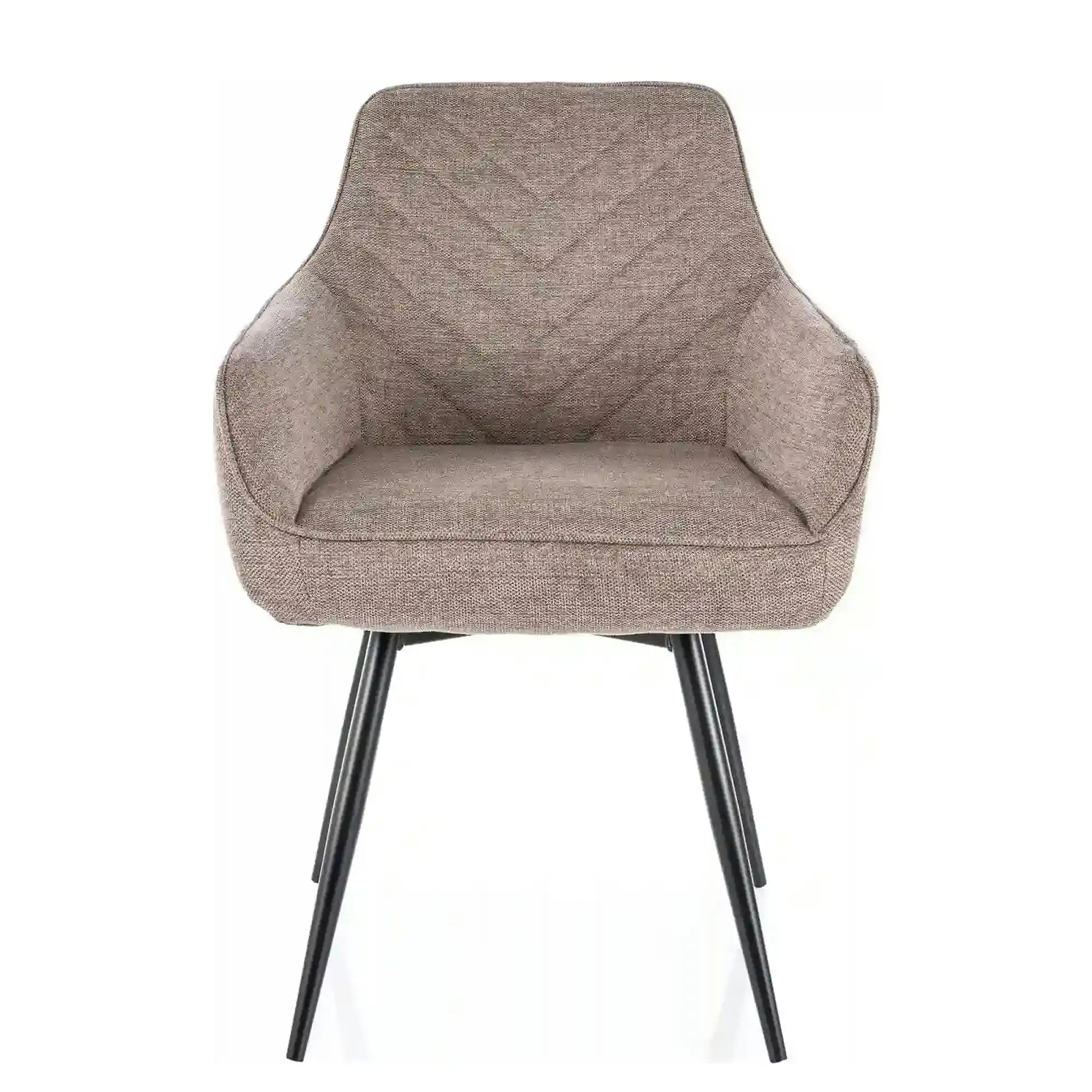 Scaun SERVIO, bej - Brego 34, stofa clasica/metal, 55x45x88 cm