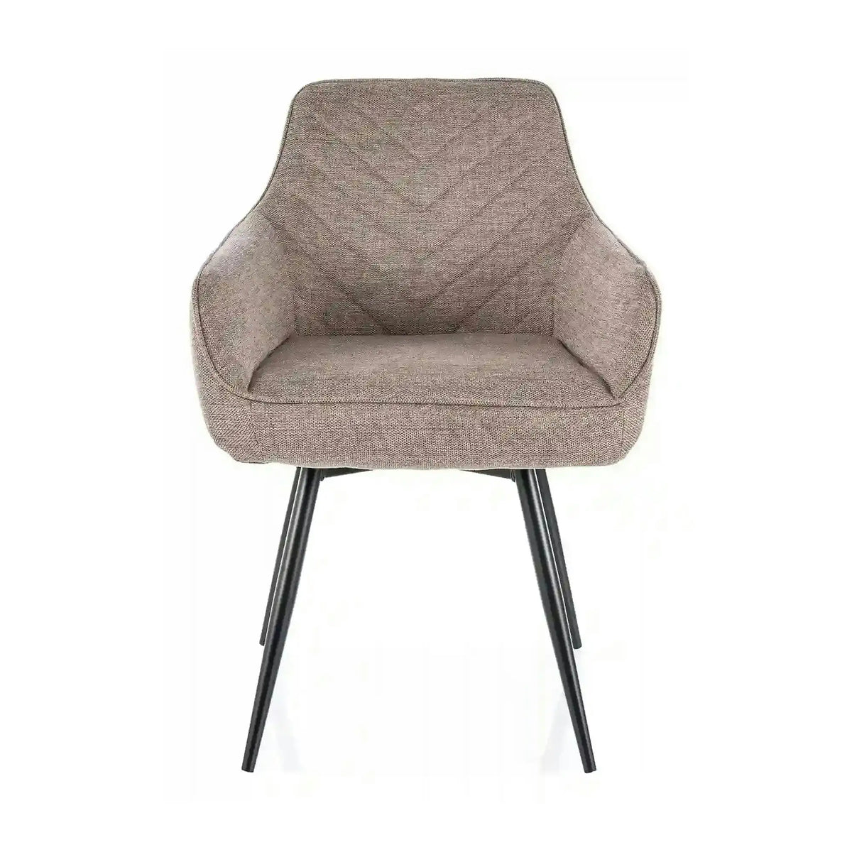 Scaun SERVIO, bej - Brego 34, stofa clasica/metal, 55x45x88 cm