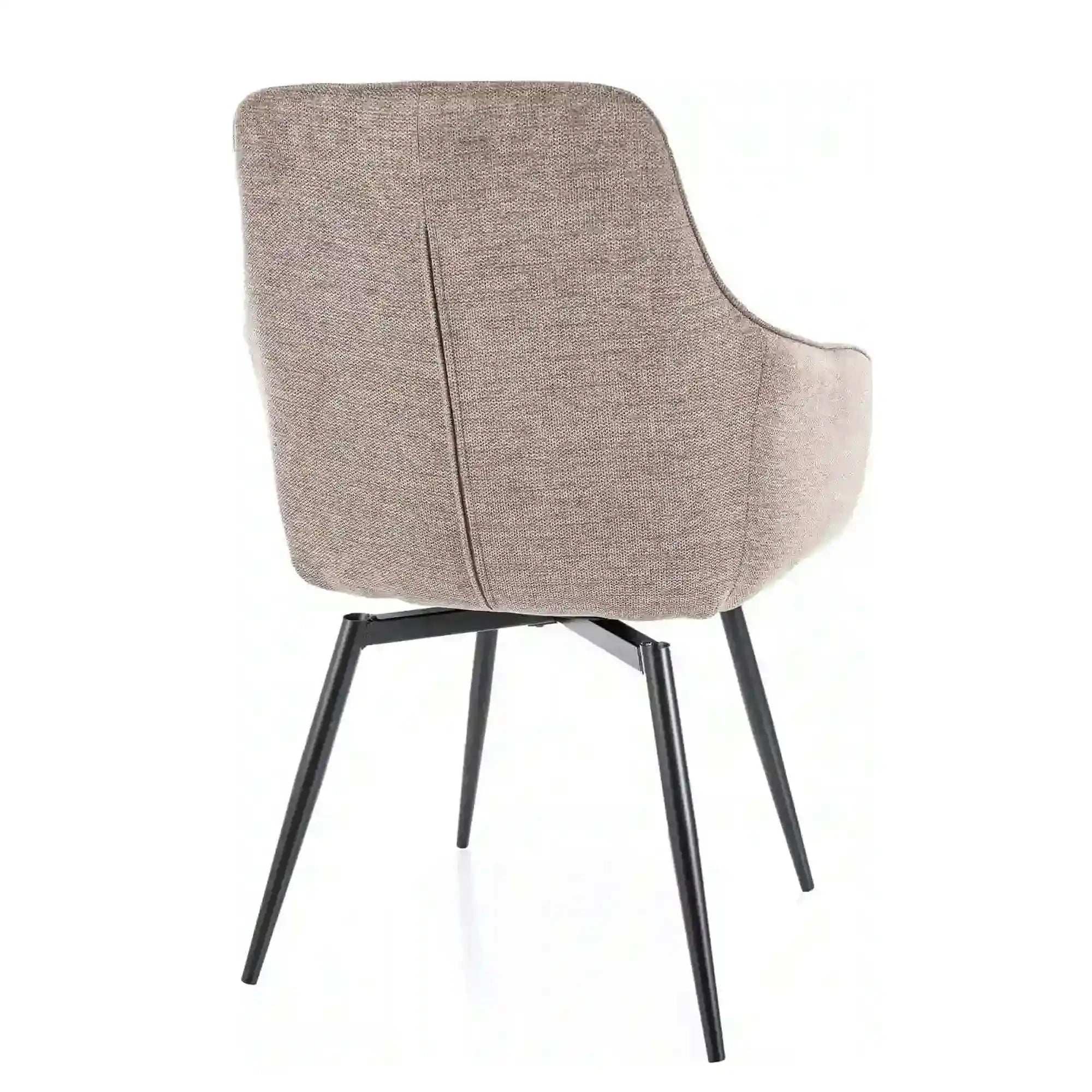 Scaun SERVIO, bej - Brego 34, stofa clasica/metal, 55x45x88 cm