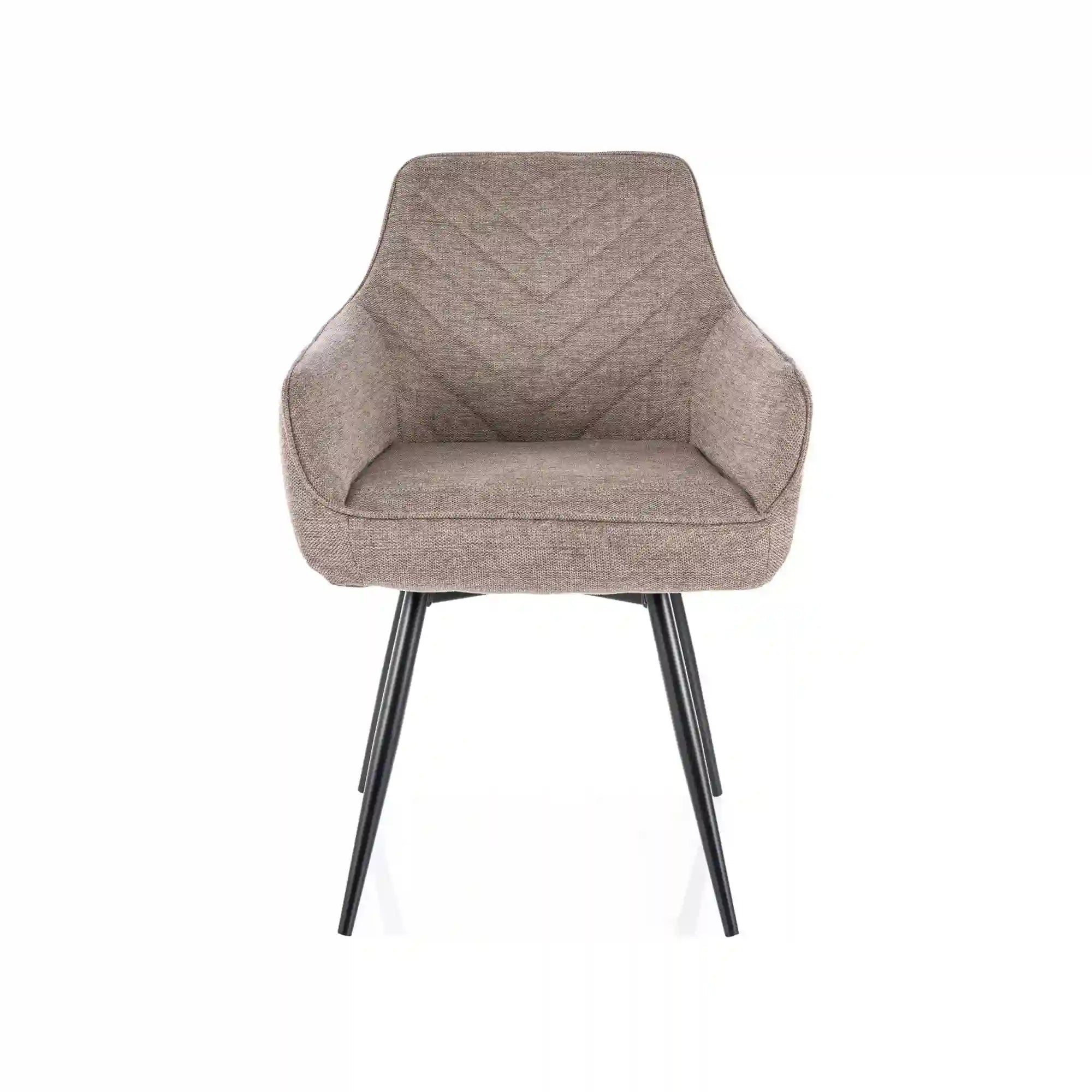 Scaun SERVIO, bej - Brego 34, stofa clasica/metal, 55x45x88 cm