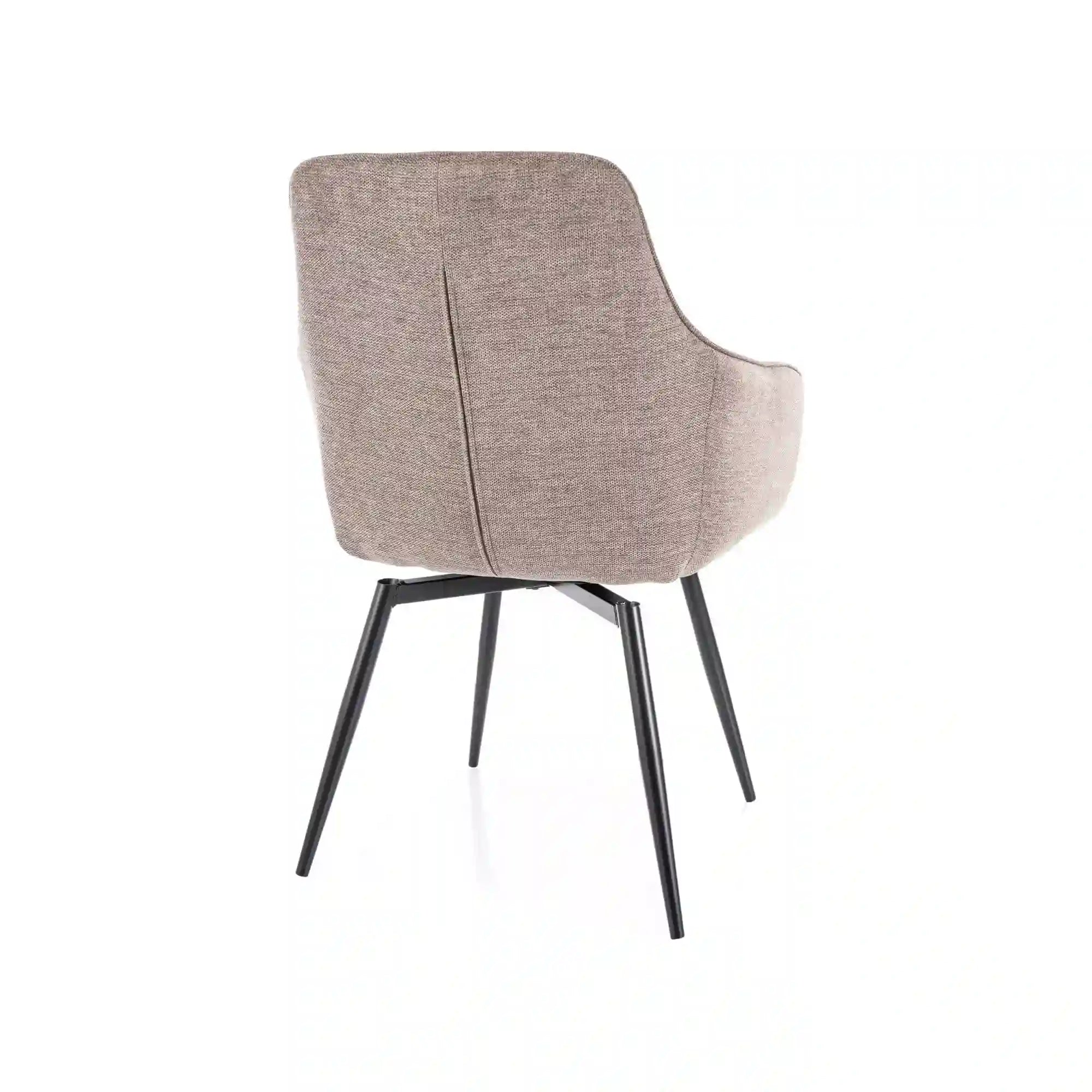 Scaun SERVIO, bej - Brego 34, stofa clasica/metal, 55x45x88 cm