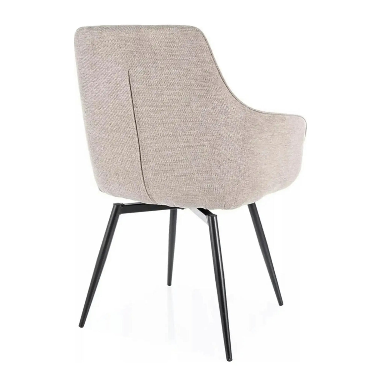 Scaun SERVIO, bej deschis - Brego 31, stofa clasica/metal, 55x58x88 cm