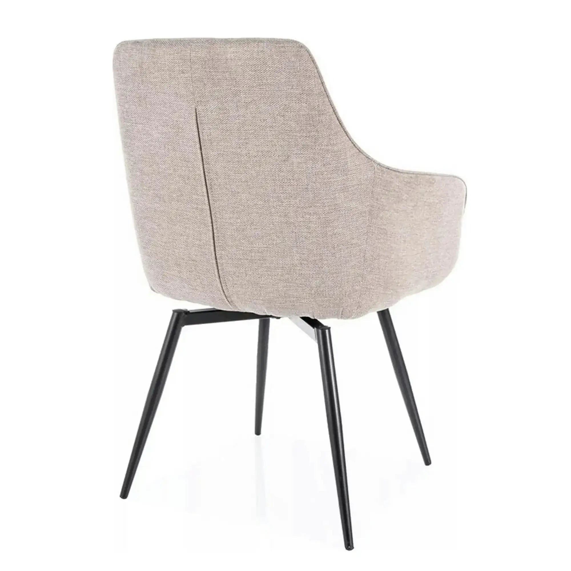Scaun SERVIO, bej deschis - Brego 31, stofa clasica/metal, 55x58x88 cm