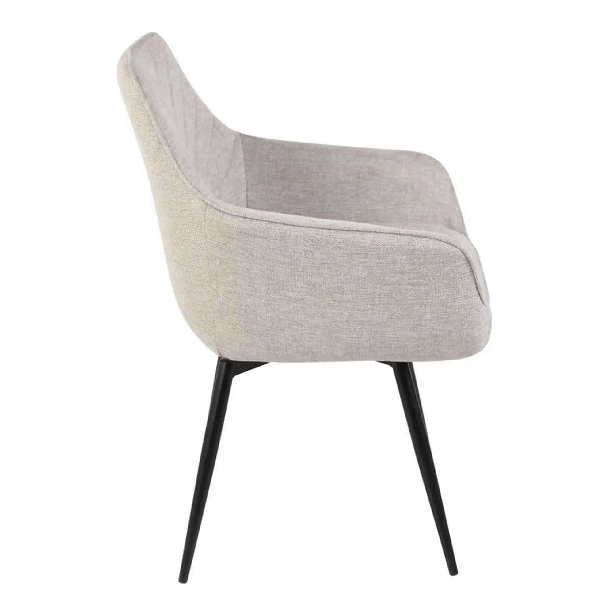 Scaun SERVIO, bej deschis - Brego 31, stofa clasica/metal, 55x58x88 cm