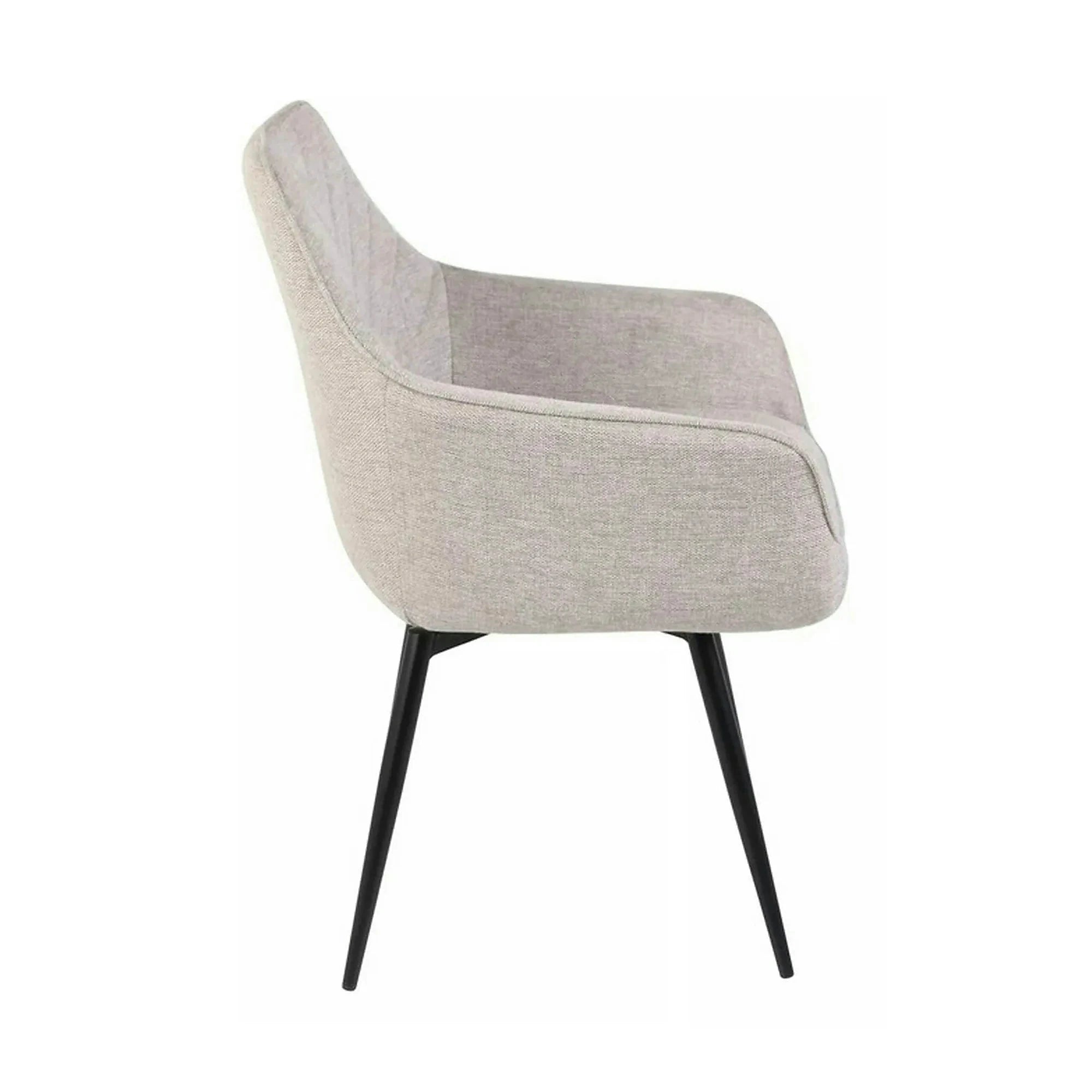 Scaun SERVIO, bej deschis - Brego 31, stofa clasica/metal, 55x58x88 cm