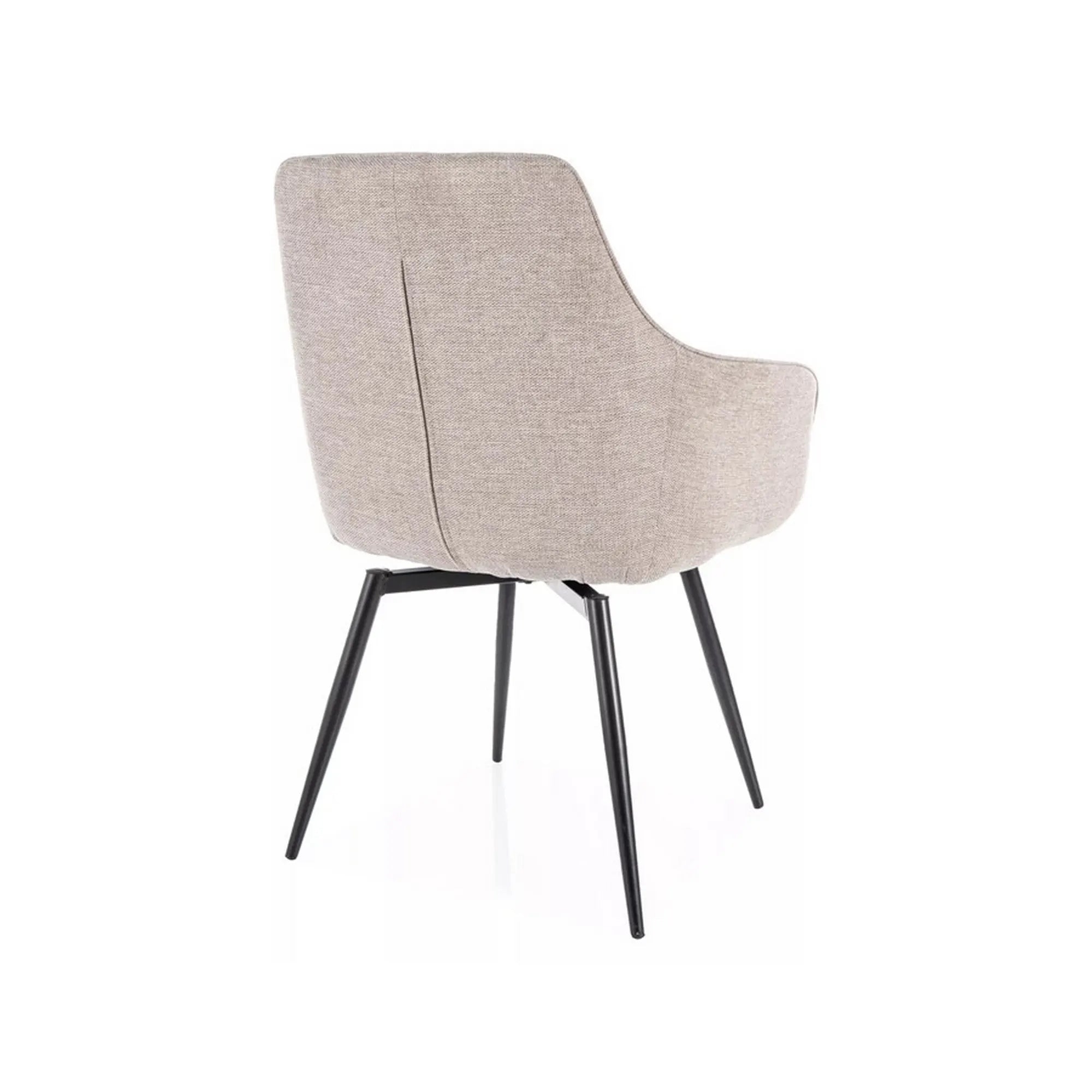 Scaun SERVIO, bej deschis - Brego 31, stofa clasica/metal, 55x58x88 cm