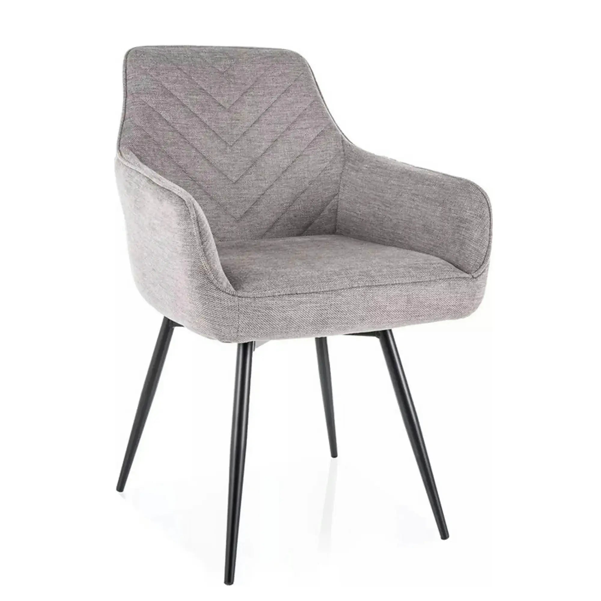 Scaun SERVIO, gri deschis - Brego 07, stofa clasica/metal, 55x45x88 cm