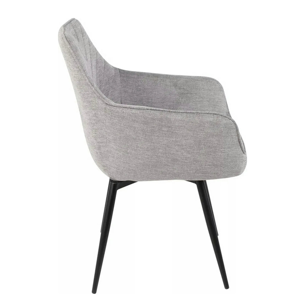 Scaun SERVIO, gri deschis - Brego 07, stofa clasica/metal, 55x45x88 cm