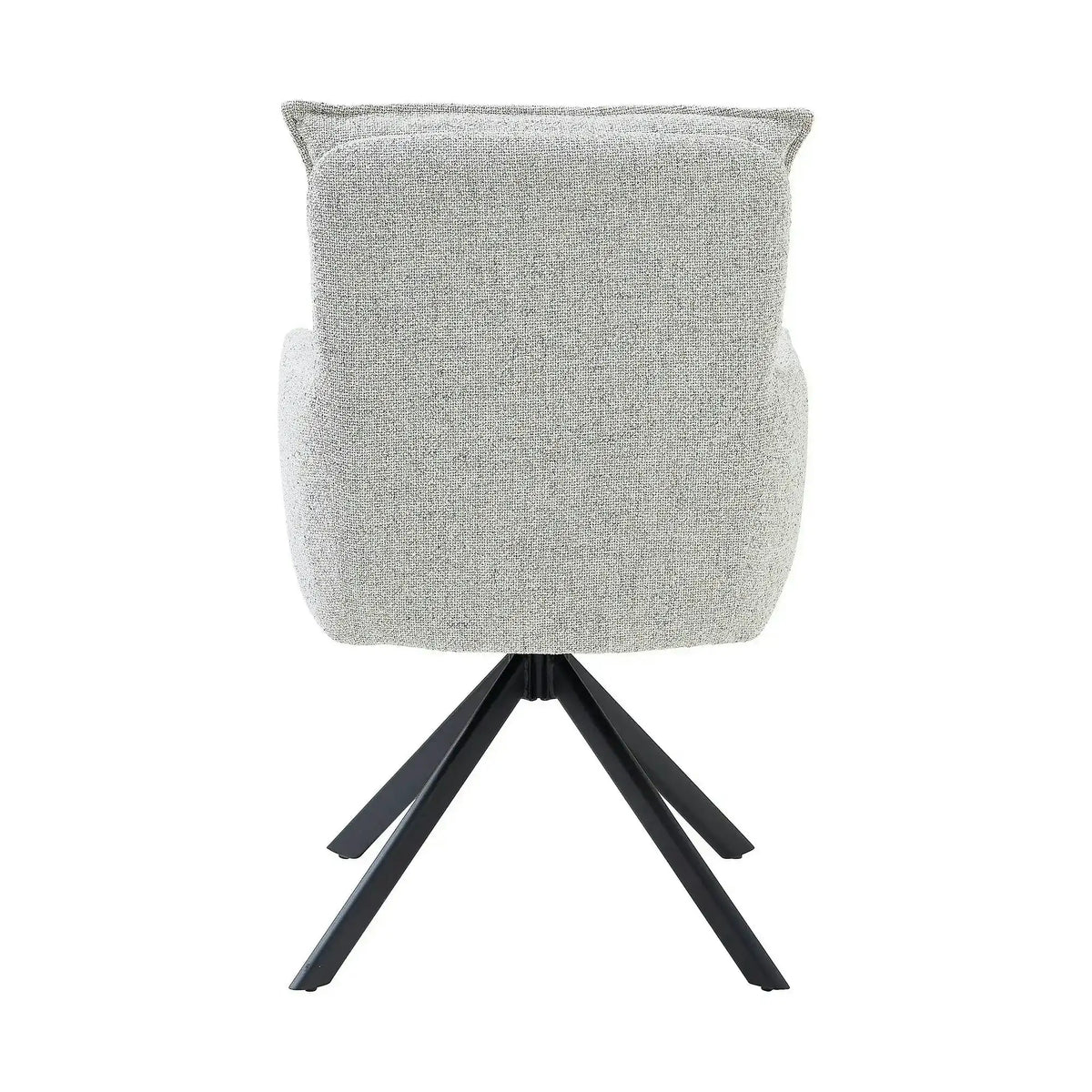 Scaun SOFIA, bej/negru, stofa clasica/metal, 61x66x93 cm