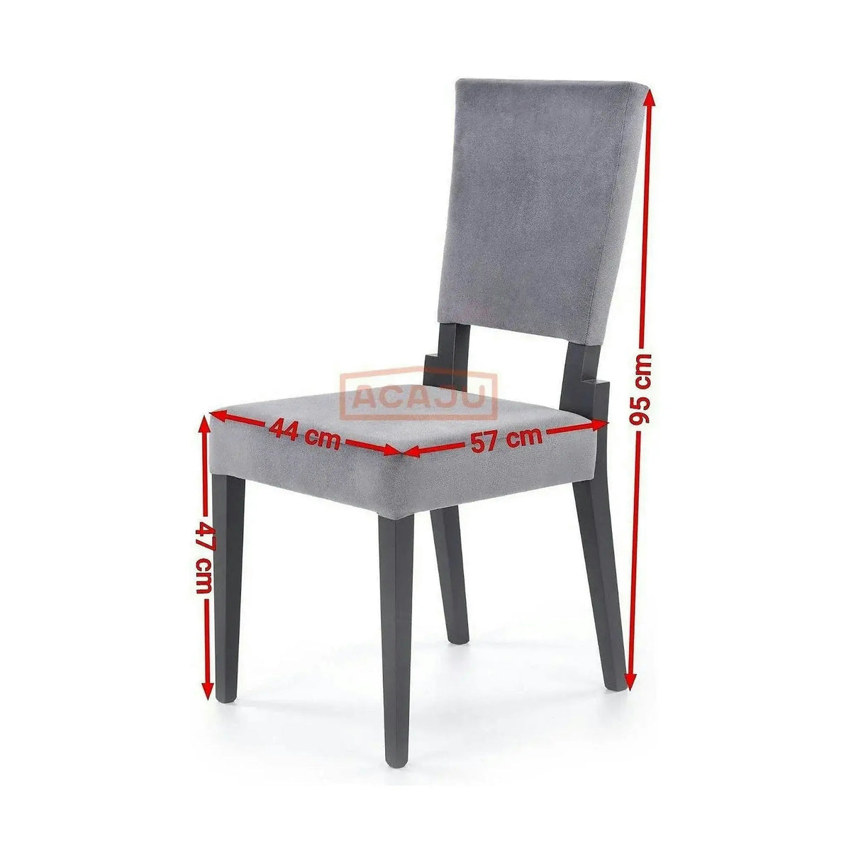 Scaun SORBUS, gri/negru, stofa clasica, 44x57x95 cm