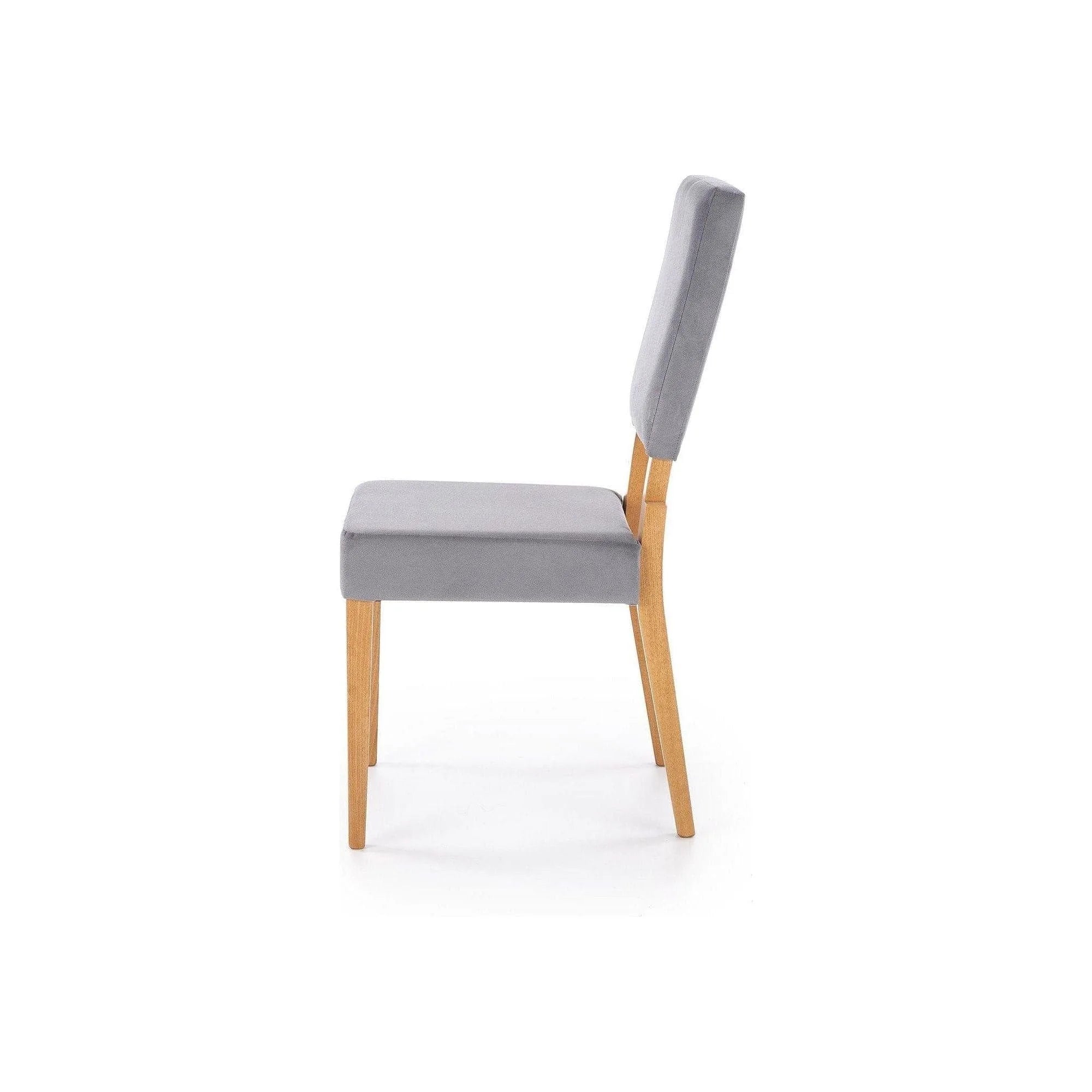 Scaun SORBUS, gri/stejar miere, stofa clasica, 44x57x95 cm