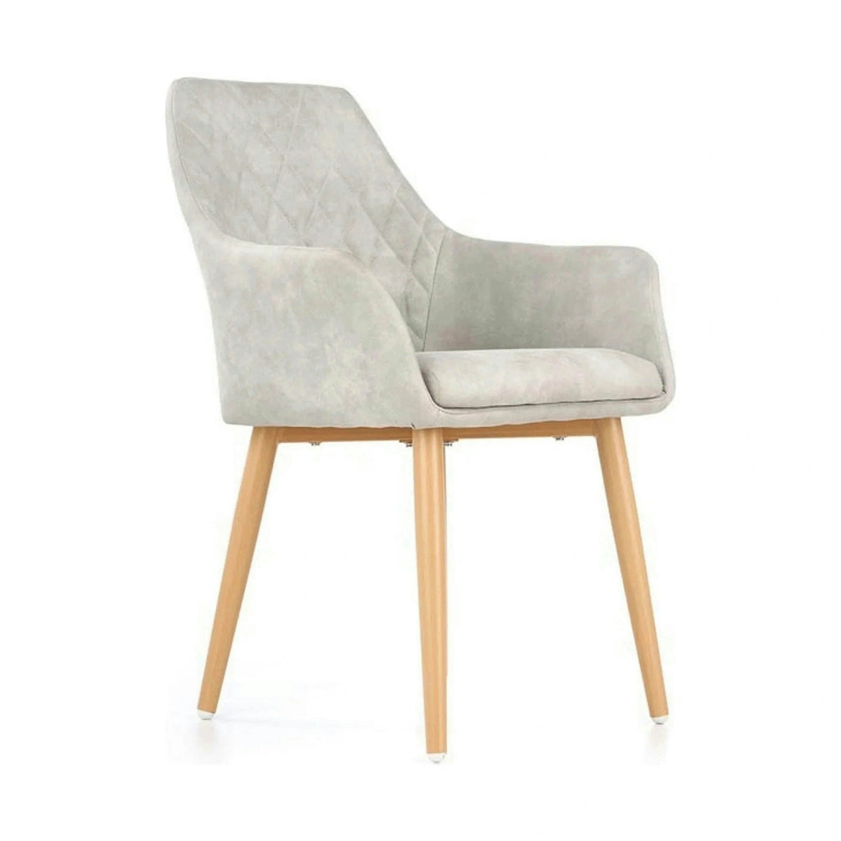 Scaun sufragerie K287, gri/stejar, 58x61x50 cm