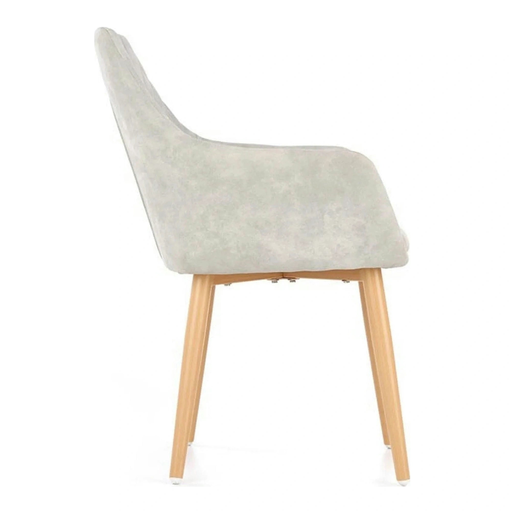 Scaun sufragerie K287, gri/stejar, 58x61x50 cm
