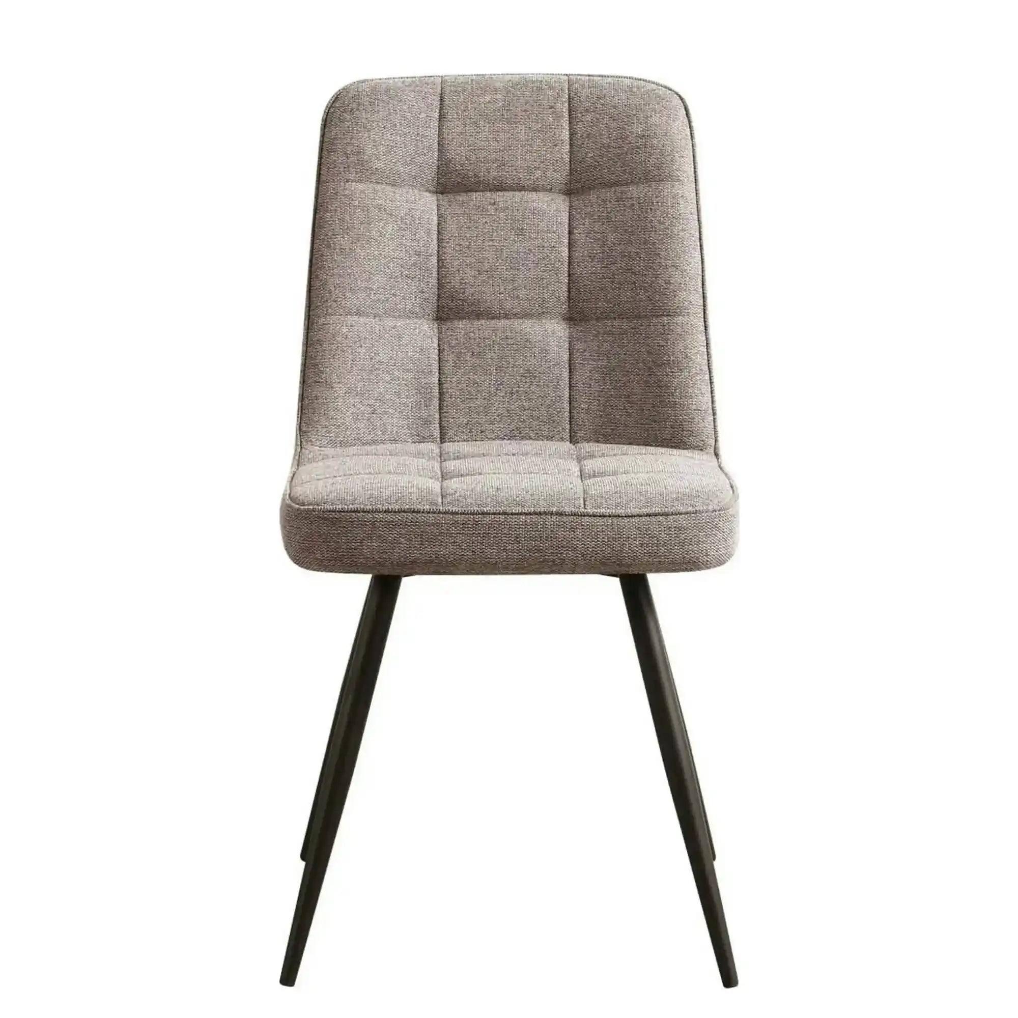 Scaun SUN, bej inchis/negru, stofa clasica/metal, 46x56x86 cm