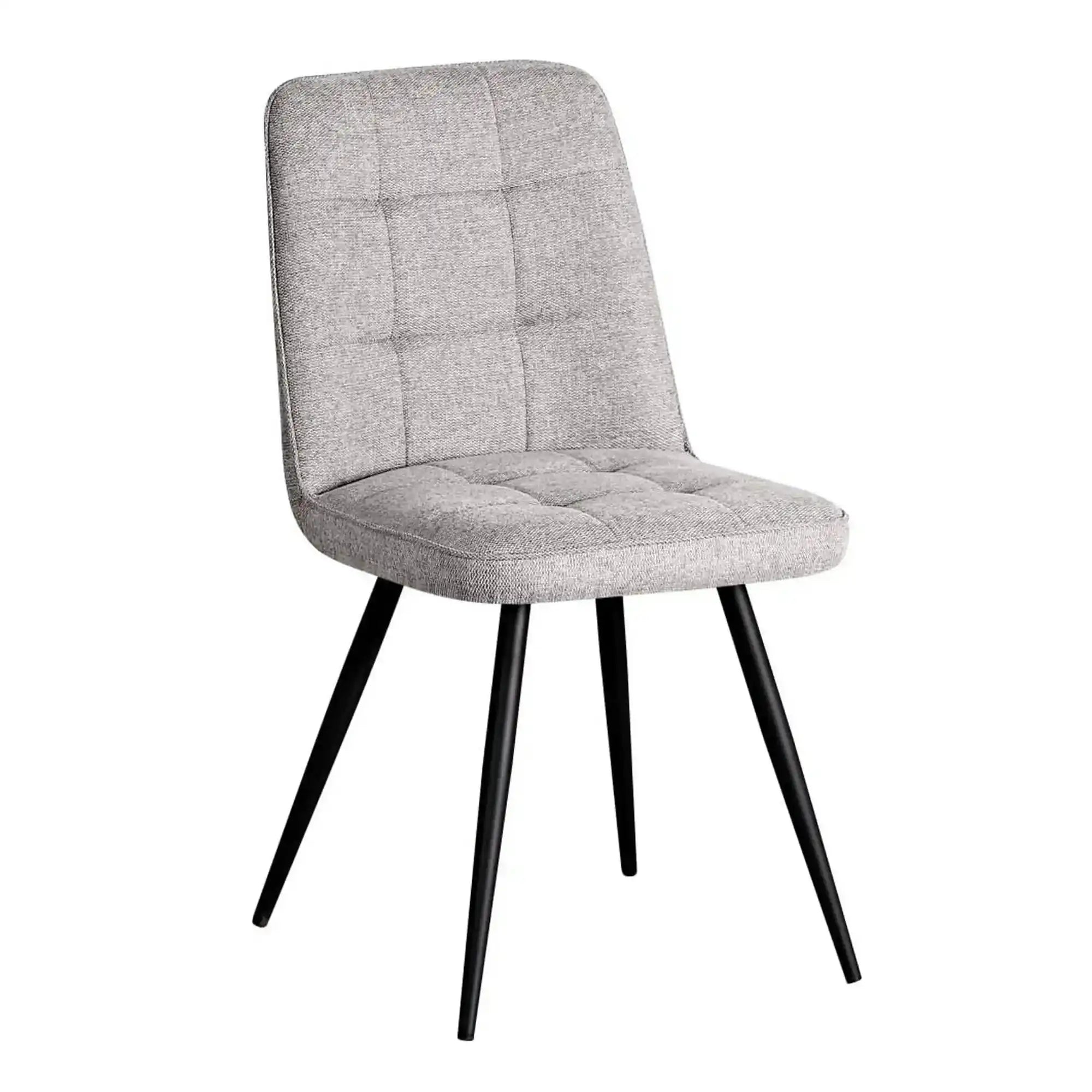 Scaun SUN, gri deschis/negru, stofa clasica/metal, 46x56x86 cm