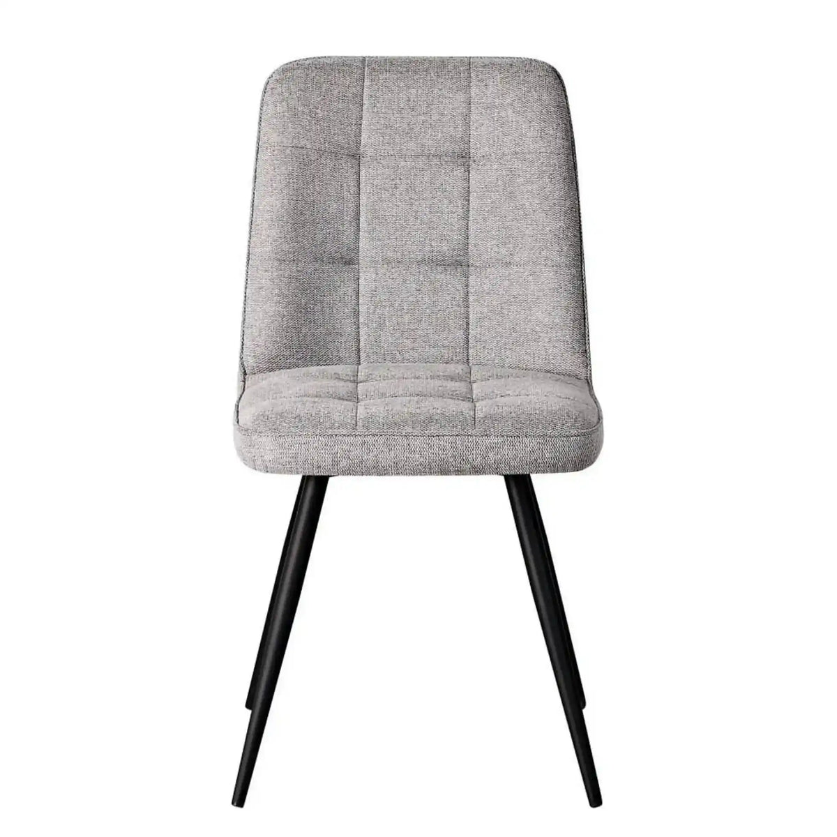 Scaun SUN, gri deschis/negru, stofa clasica/metal, 46x56x86 cm