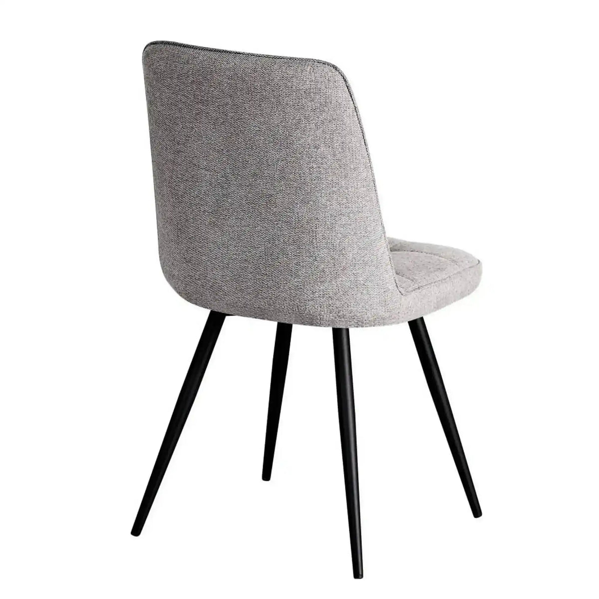Scaun SUN, gri deschis/negru, stofa clasica/metal, 46x56x86 cm