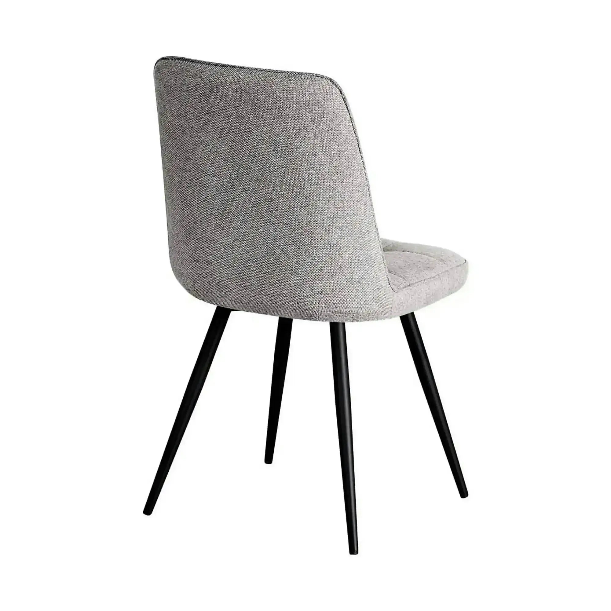 Scaun SUN, gri deschis/negru, stofa clasica/metal, 46x56x86 cm
