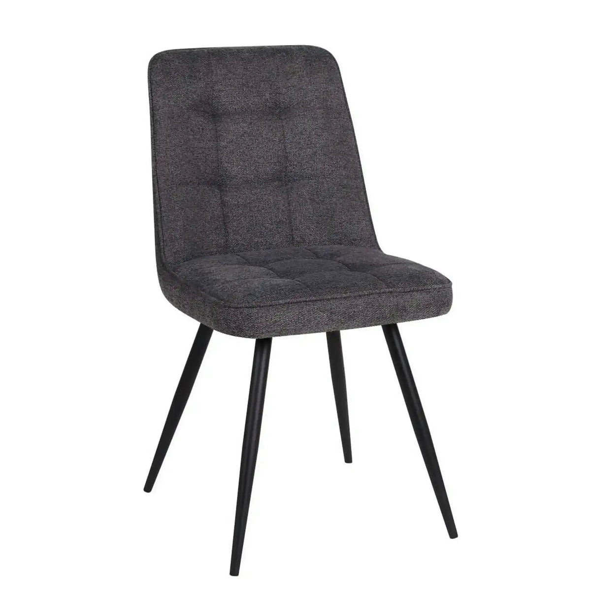 Scaun SUN, gri inchis/negru, stofa clasica/metal, 46x56x86 cm