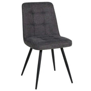 Scaun SUN, gri inchis/negru, stofa clasica/metal, 46x56x86 cm