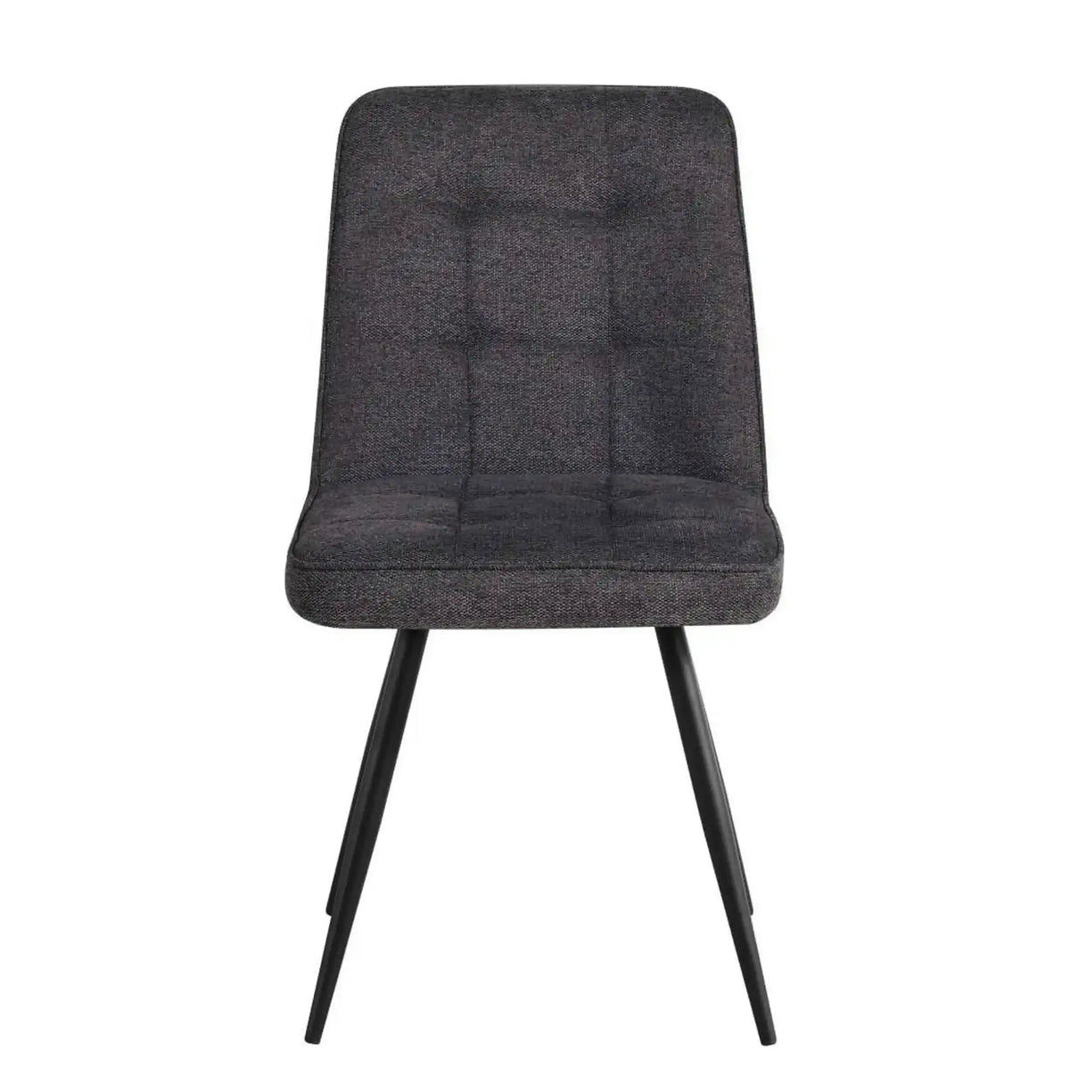 Scaun SUN, gri inchis/negru, stofa clasica/metal, 46x56x86 cm