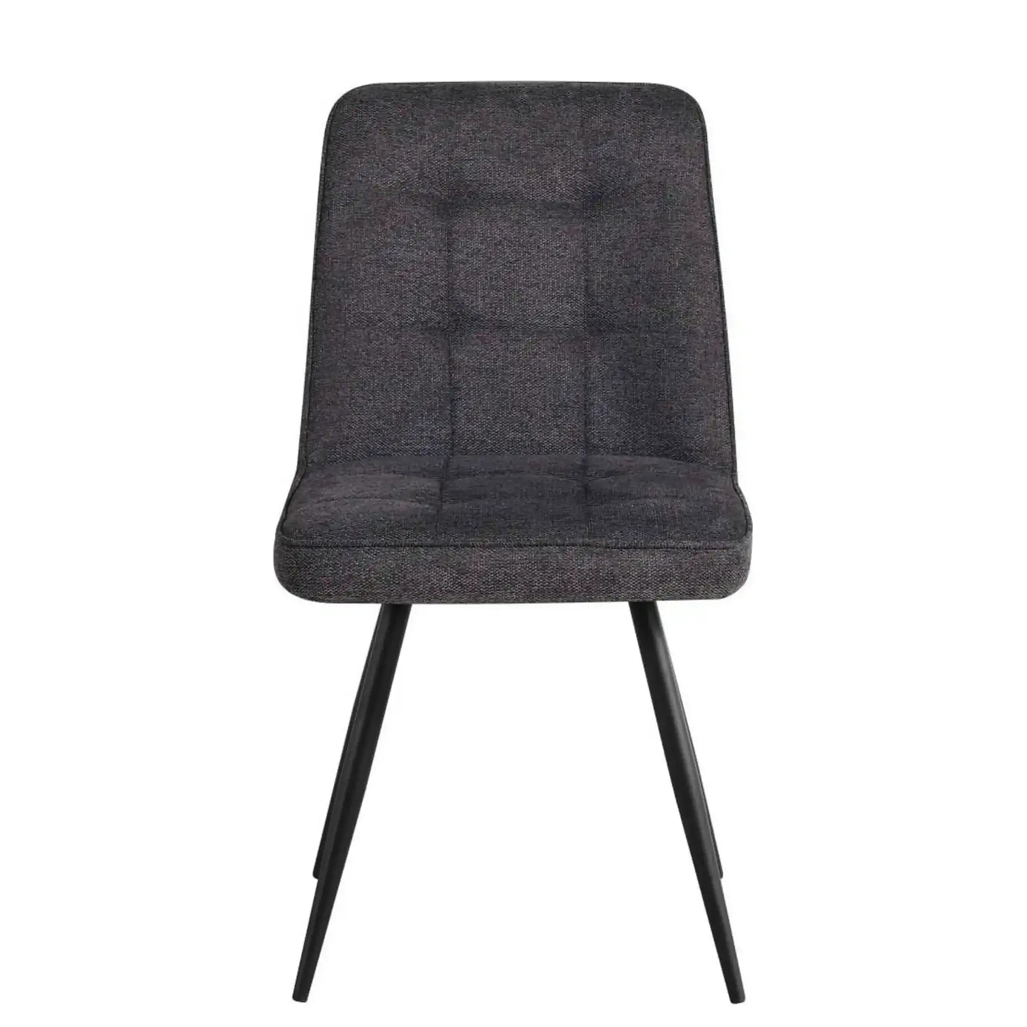 Scaun SUN, gri inchis/negru, stofa clasica/metal, 46x56x86 cm