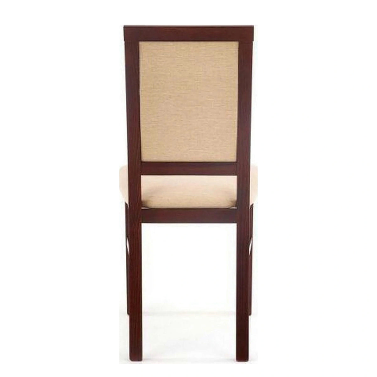 Scaun SYLWEK BIS, bej/nuc inchis, stofa clasica/lemn de fag, 44x53x94 cm