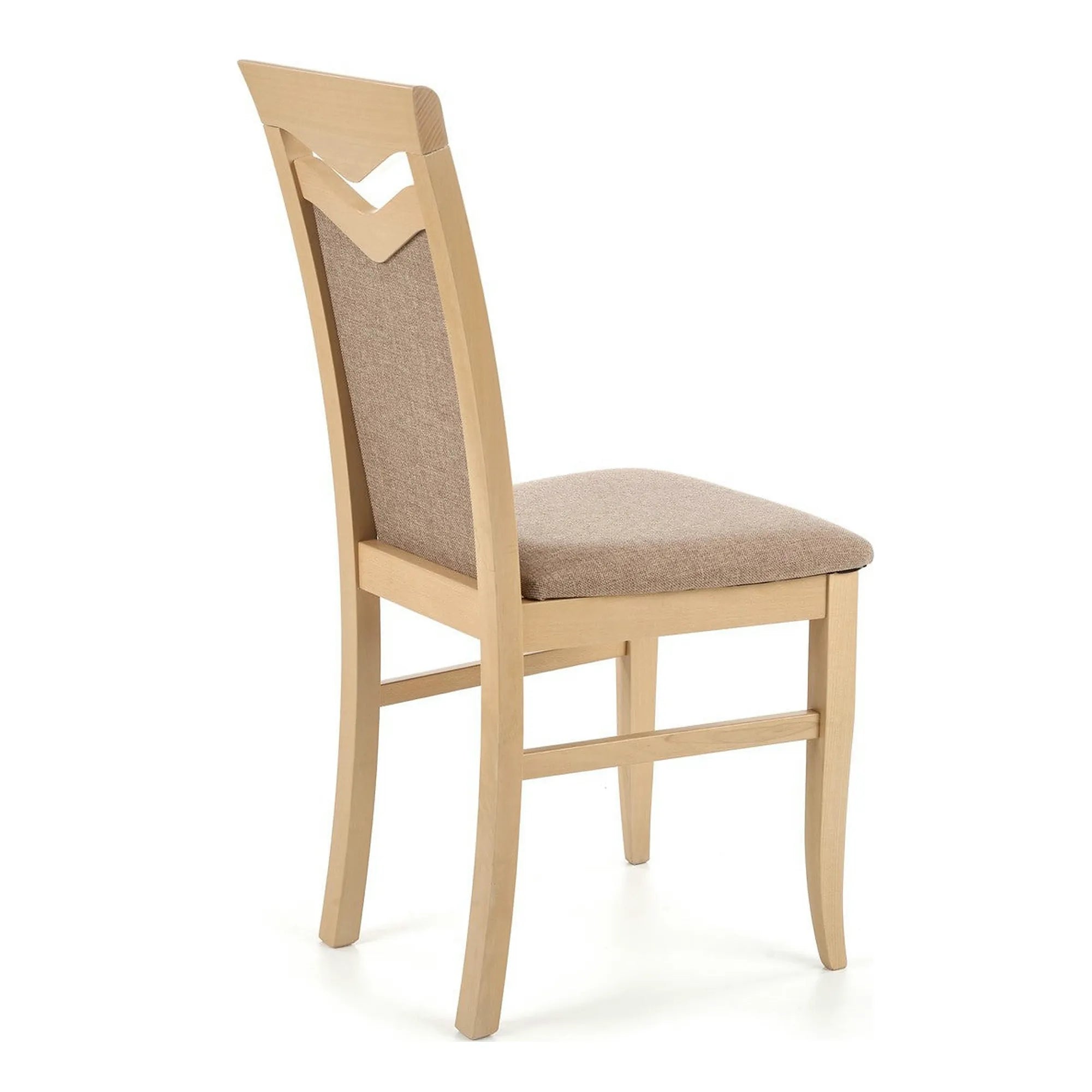 Scaun tapitat Citrone, gri/stejar sonoma, stofa clasica/lemn de fag, 44X43X96 CM