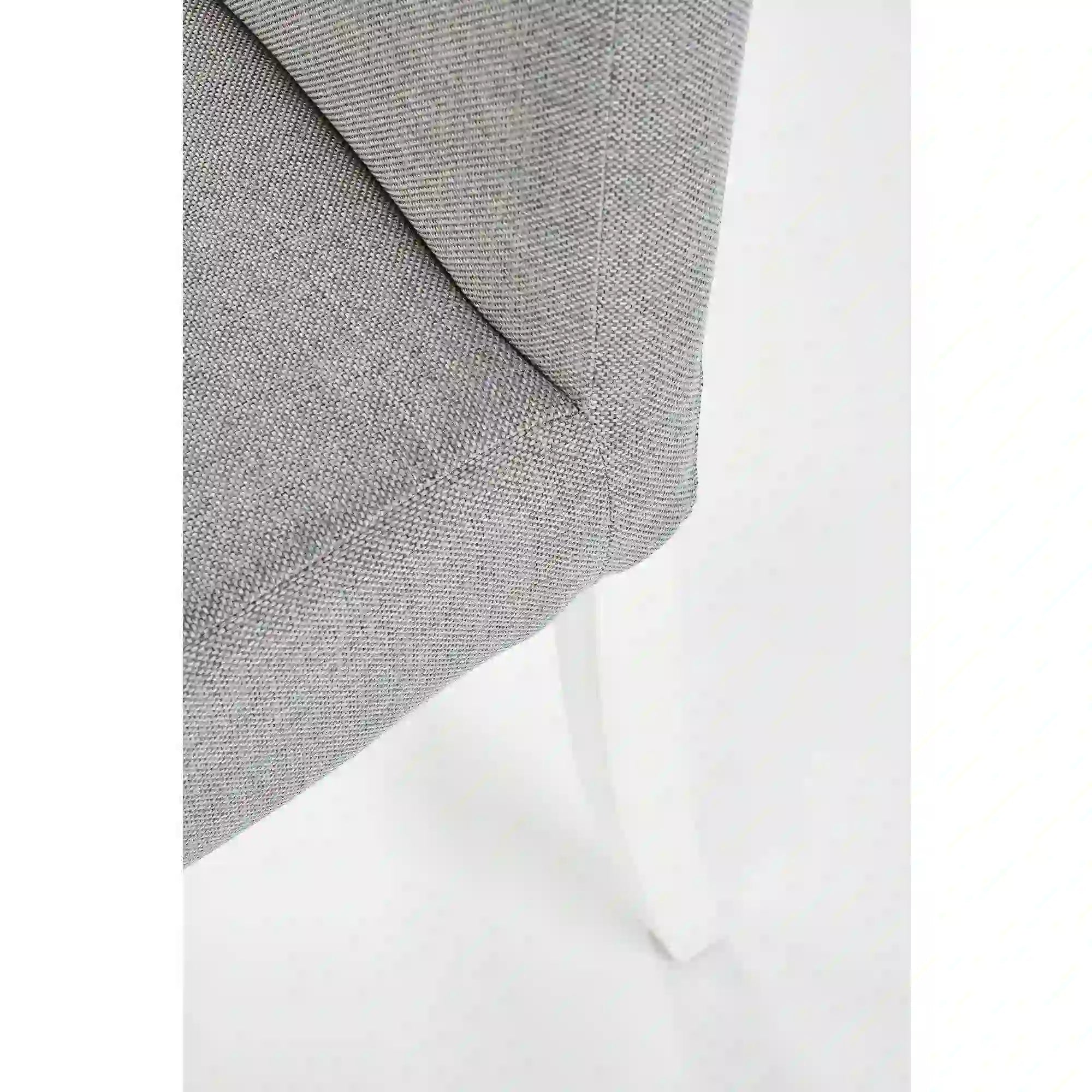 Scaun tapitat Clarion, gri/ab, stofa clasica/lemn de fag, 42X58X97 CM